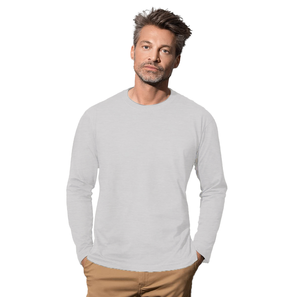 T-shirt Manches Longues Stedman Classics Homme - Neuf Avec étiquettes, Coupe Classique