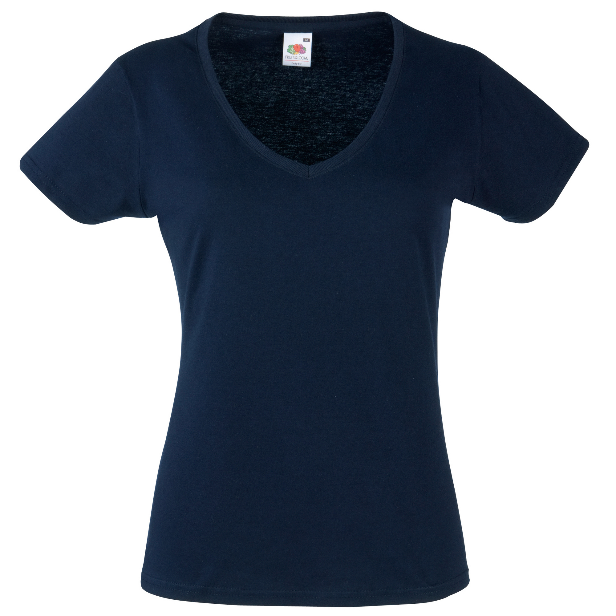 Fruit Of The Loom Ladies Lady-Fit V-Neck Short Sleeve T-Shirt BC1361 - Picture 7 of 11