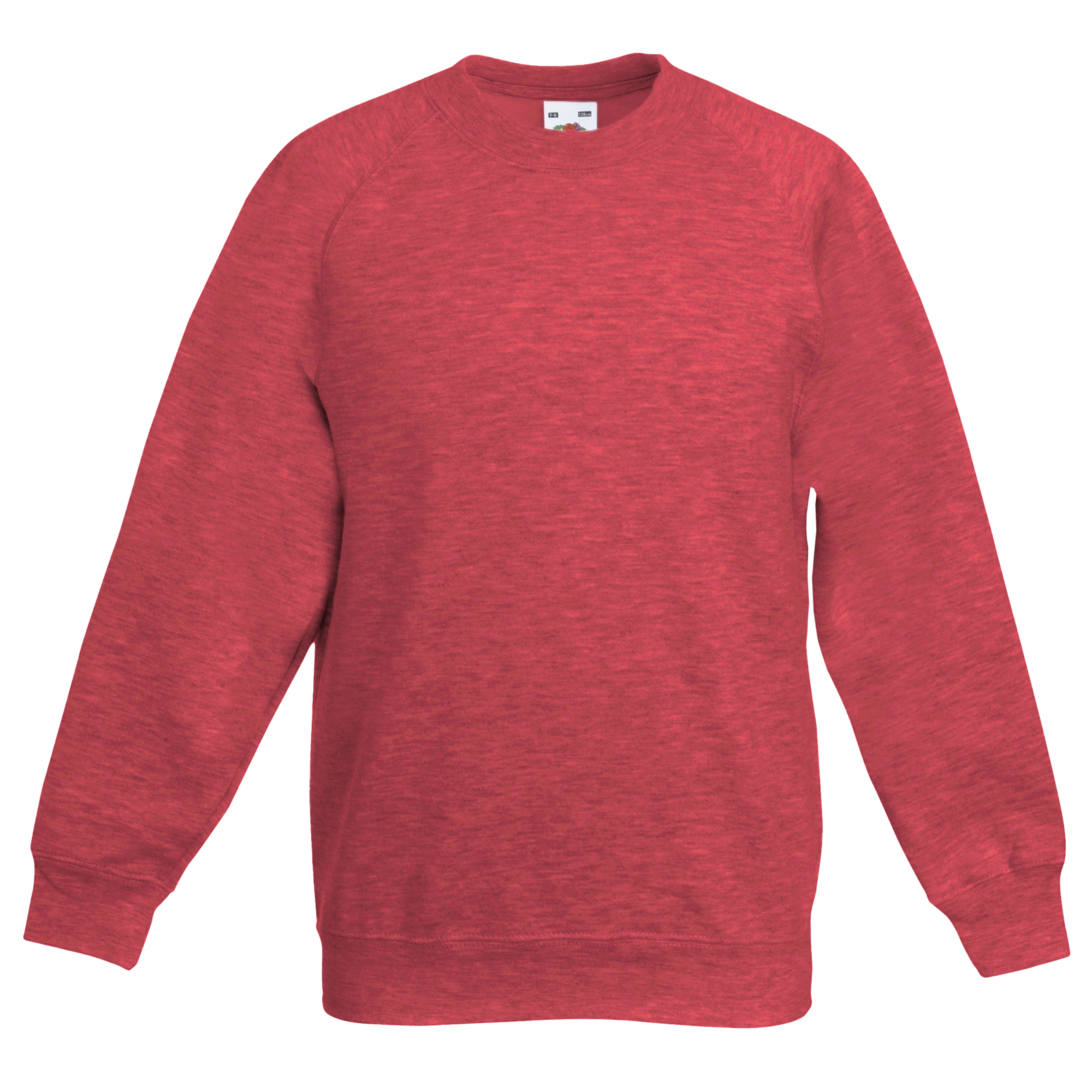 Fruit Of The Loom Childrens Unisex Raglan Sleeve Sweatshirt BC1365 - Picture 12 of 26