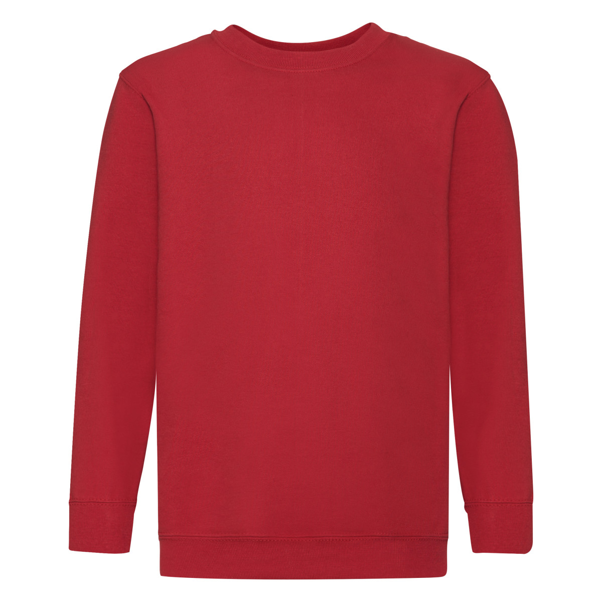 Fruit Of The Loom Childrens Big Boys Set in Sleeve Sweatshirt (BC1366) - Picture 16 of 24
