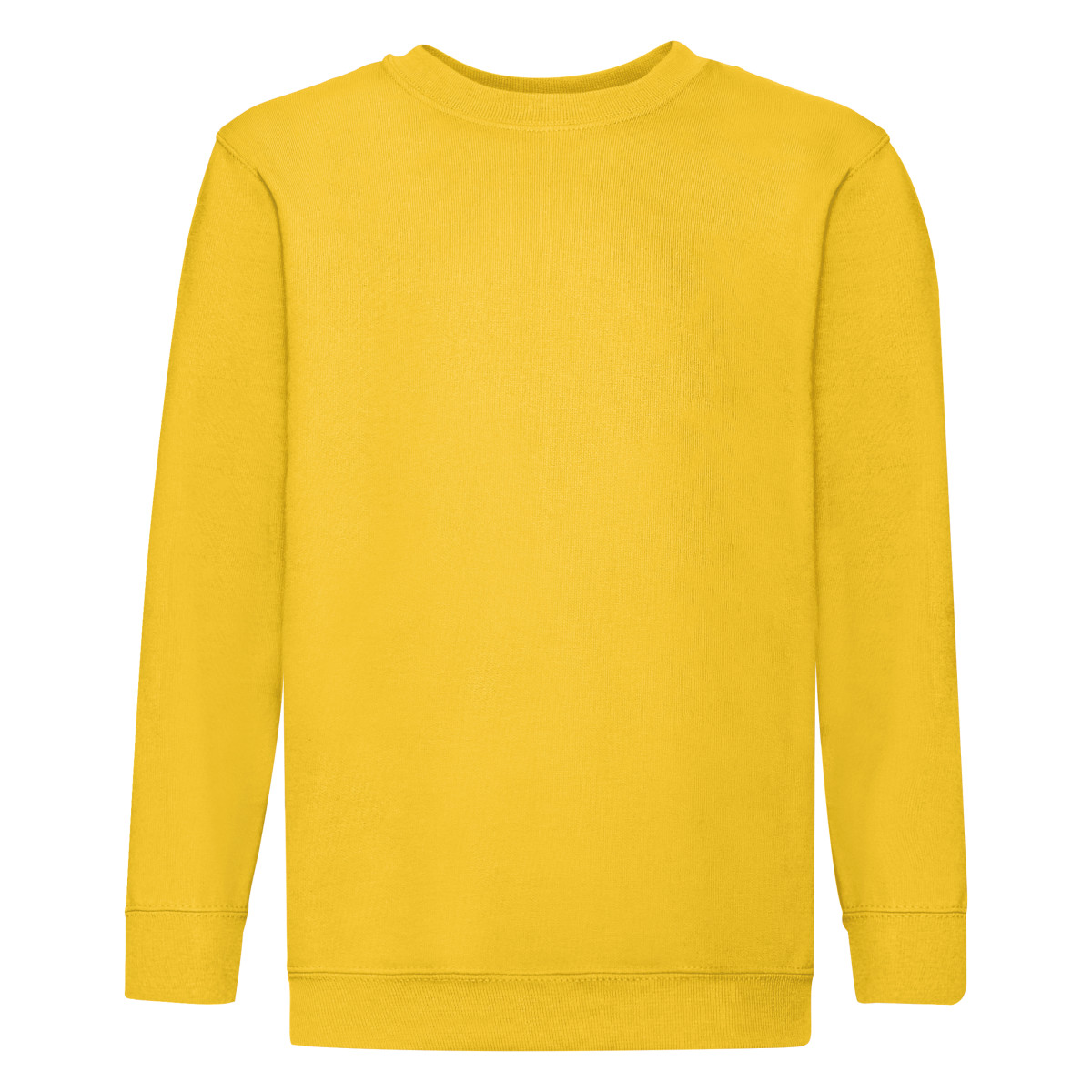 Fruit Of The Loom Childrens Big Boys Set in Sleeve Sweatshirt (BC1366) - Picture 20 of 24
