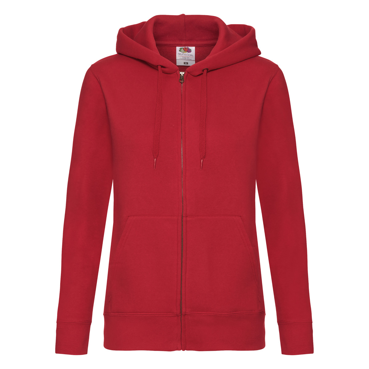 Fruit Of The Loom Womens/Ladies Lady-Fit Hooded Sweatshirt Zip up (BC1372) - Picture 9 of 13