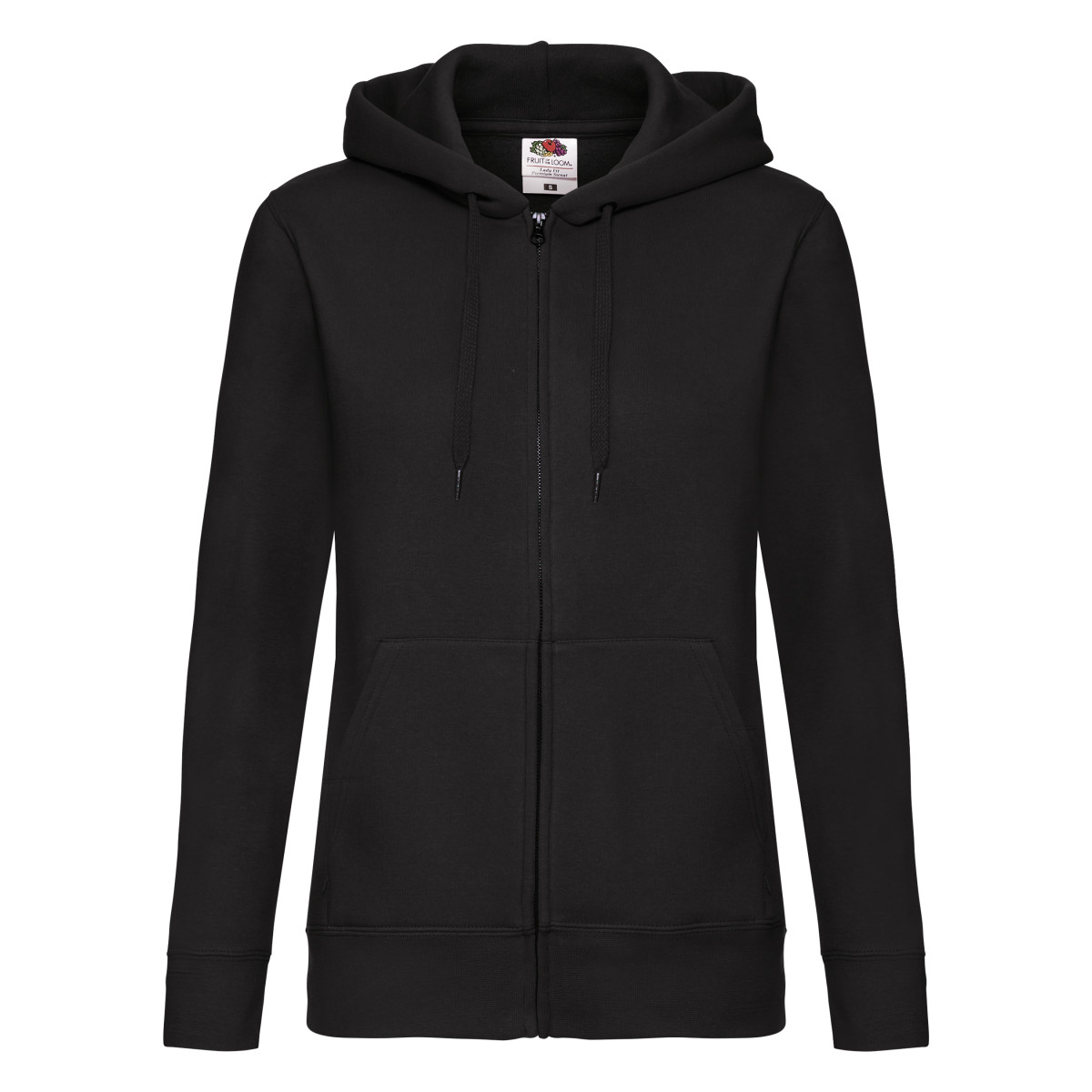 Fruit Of The Loom Womens/Ladies Lady-Fit Hooded Sweatshirt Zip up (BC1372) - Picture 3 of 13