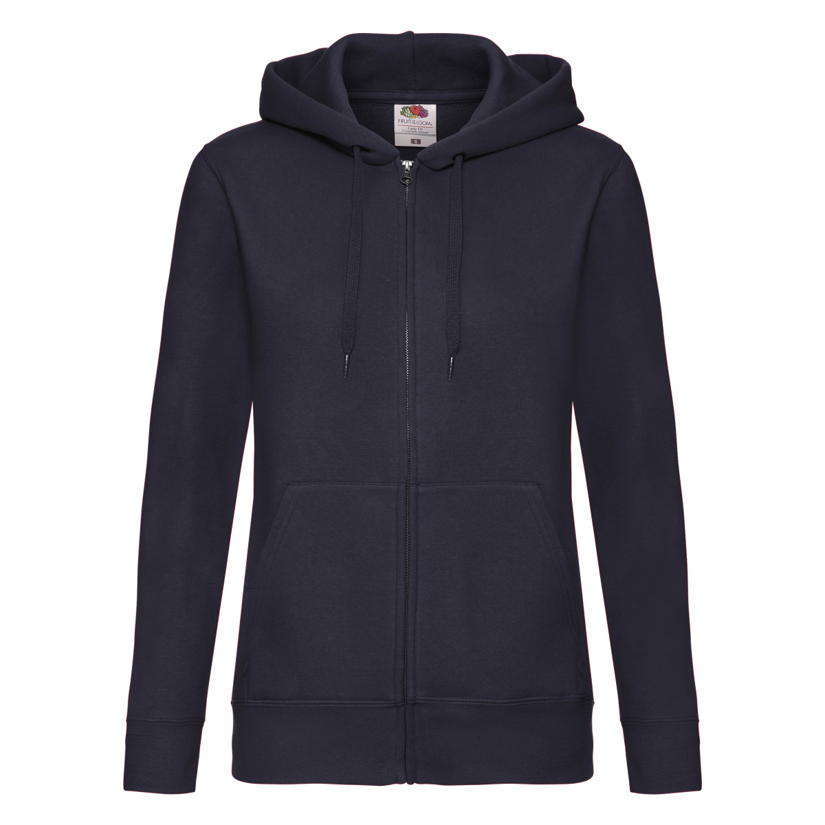 Fruit Of The Loom Womens/Ladies Lady-Fit Hooded Sweatshirt Zip up (BC1372) - Picture 5 of 13