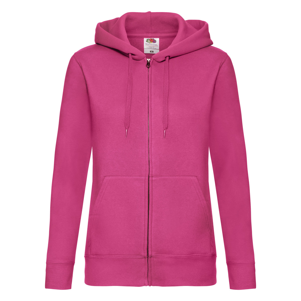 Fruit Of The Loom Womens/Ladies Lady-Fit Hooded Sweatshirt Zip up (BC1372) - Picture 7 of 13