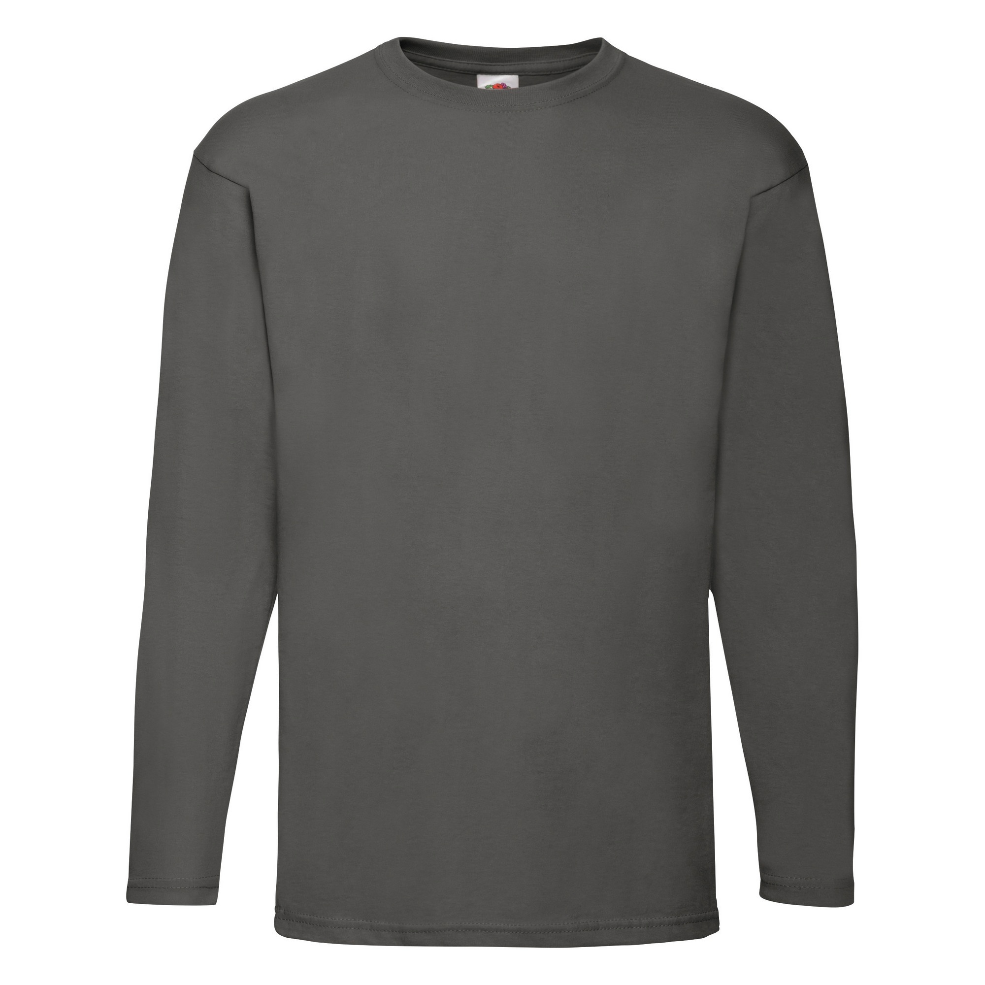 Fruit Of The Loom Mens Valueweight Crew Neck Long Sleeve T-Shirt (BC331) - Picture 10 of 20
