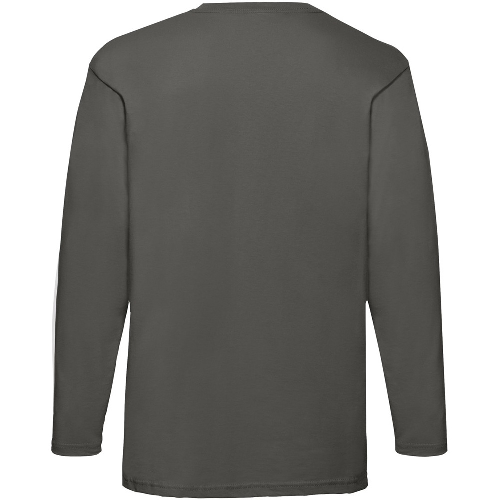 Fruit Of The Loom Mens Valueweight Crew Neck Long Sleeve T-Shirt (BC331) - Picture 11 of 20