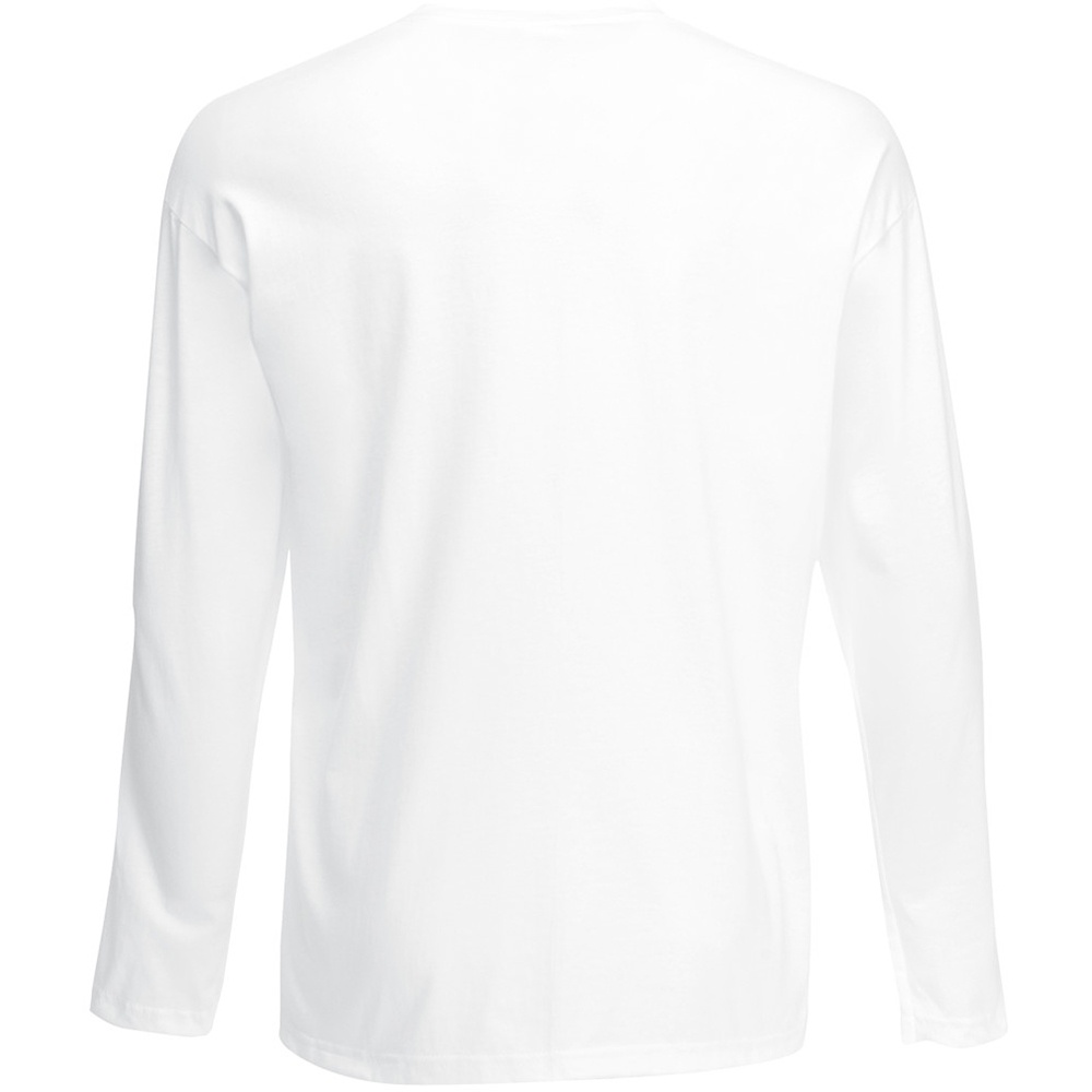 Fruit Of The Loom Mens Valueweight Crew Neck Long Sleeve T-Shirt (BC331) - Picture 20 of 20