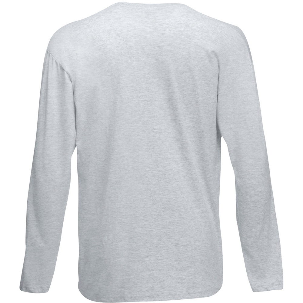 Fruit Of The Loom Mens Valueweight Crew Neck Long Sleeve T-Shirt (BC331) - Picture 8 of 20