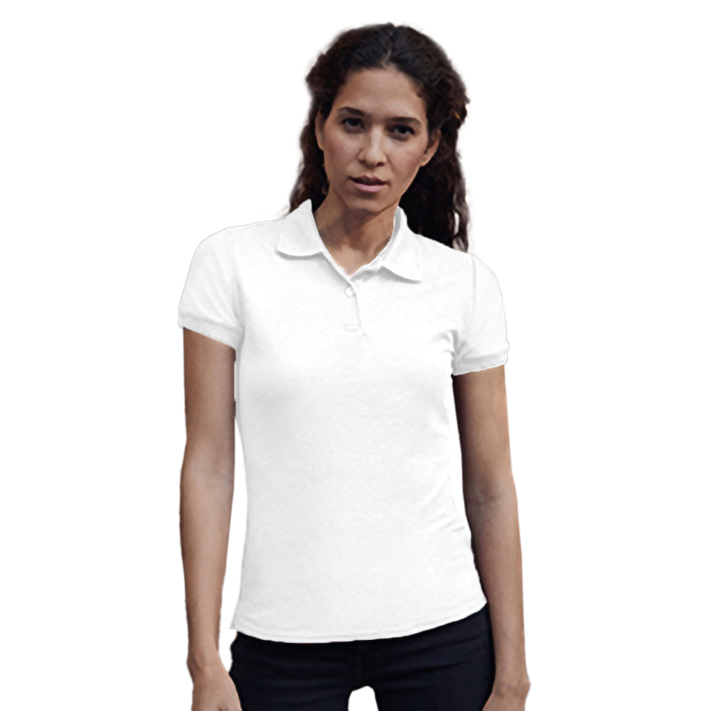 Fruit Of The Loom Womens Lady-Fit 65/35 Short Sleeve Polo Shirt BC384 - Picture 35 of 36