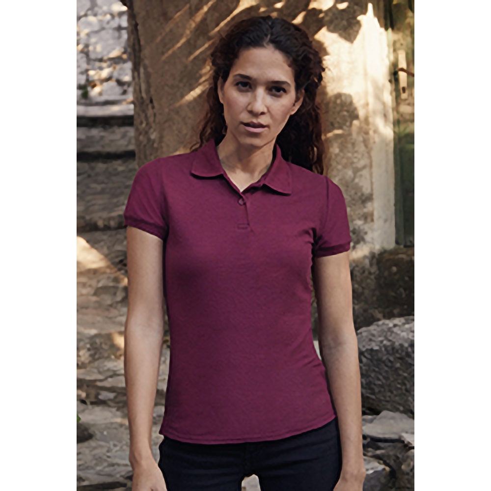 Fruit Of The Loom Womens Lady-Fit 65/35 Short Sleeve Polo Shirt BC384 - Picture 7 of 36