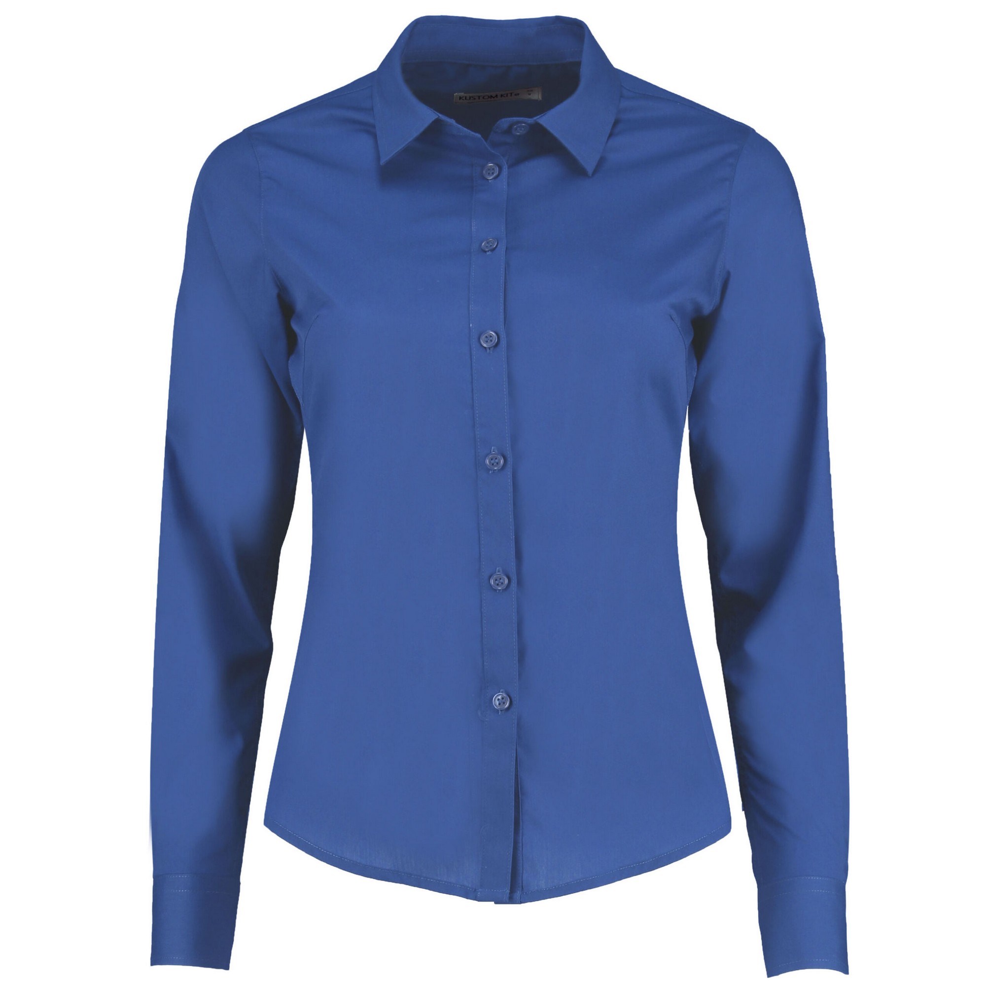 Kustom Kit Womens/Ladies Poplin Tailored Long-Sleeved Shirt