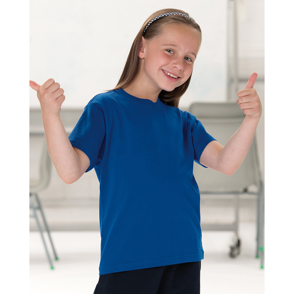 Jerzees Schoolgear Childrens Little Boys Classic Plain T-Shirt (BC590) - Picture 8 of 22