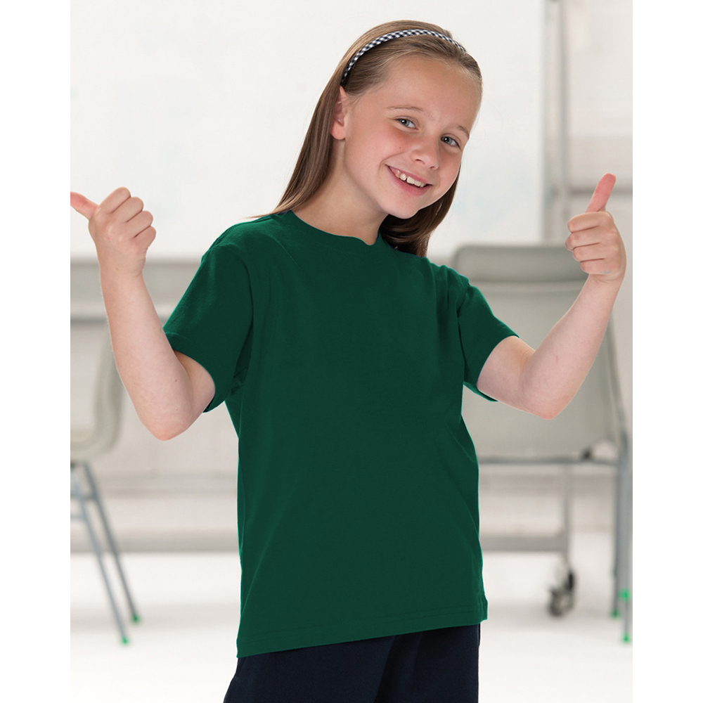 Jerzees Schoolgear Childrens Little Boys Classic Plain T-Shirt (BC590) - Picture 4 of 22