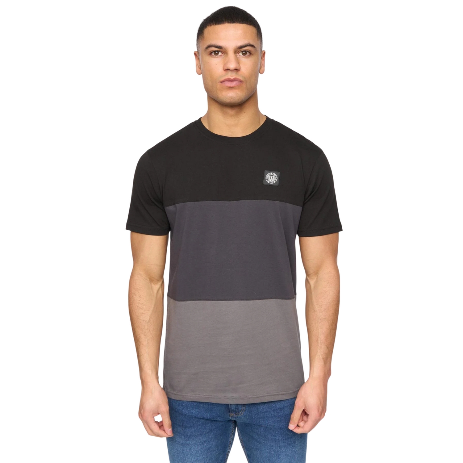 Henleys Mens Henpanel Colour Block Cotton T-Shirt BG2042