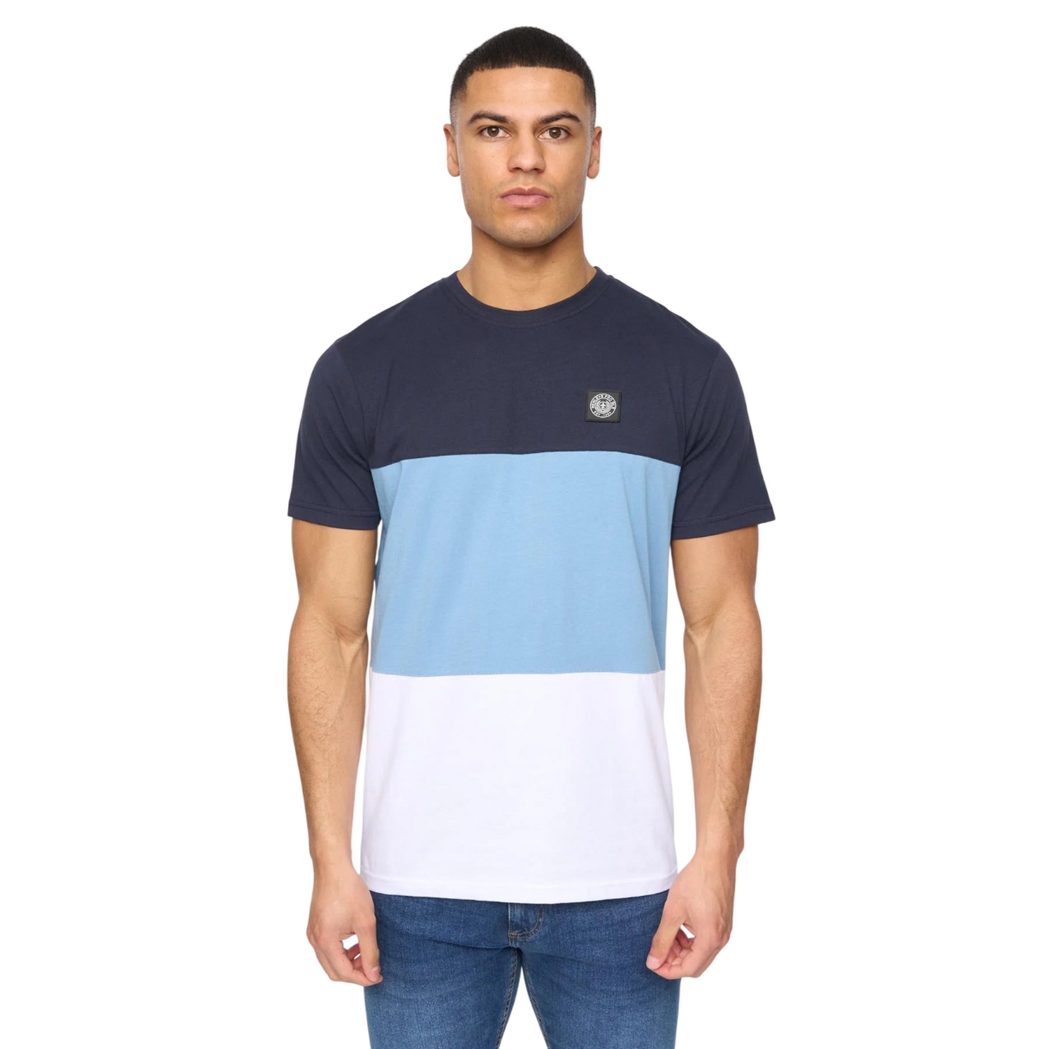 Henleys Mens Henpanel Colour Block Cotton T-Shirt BG2042
