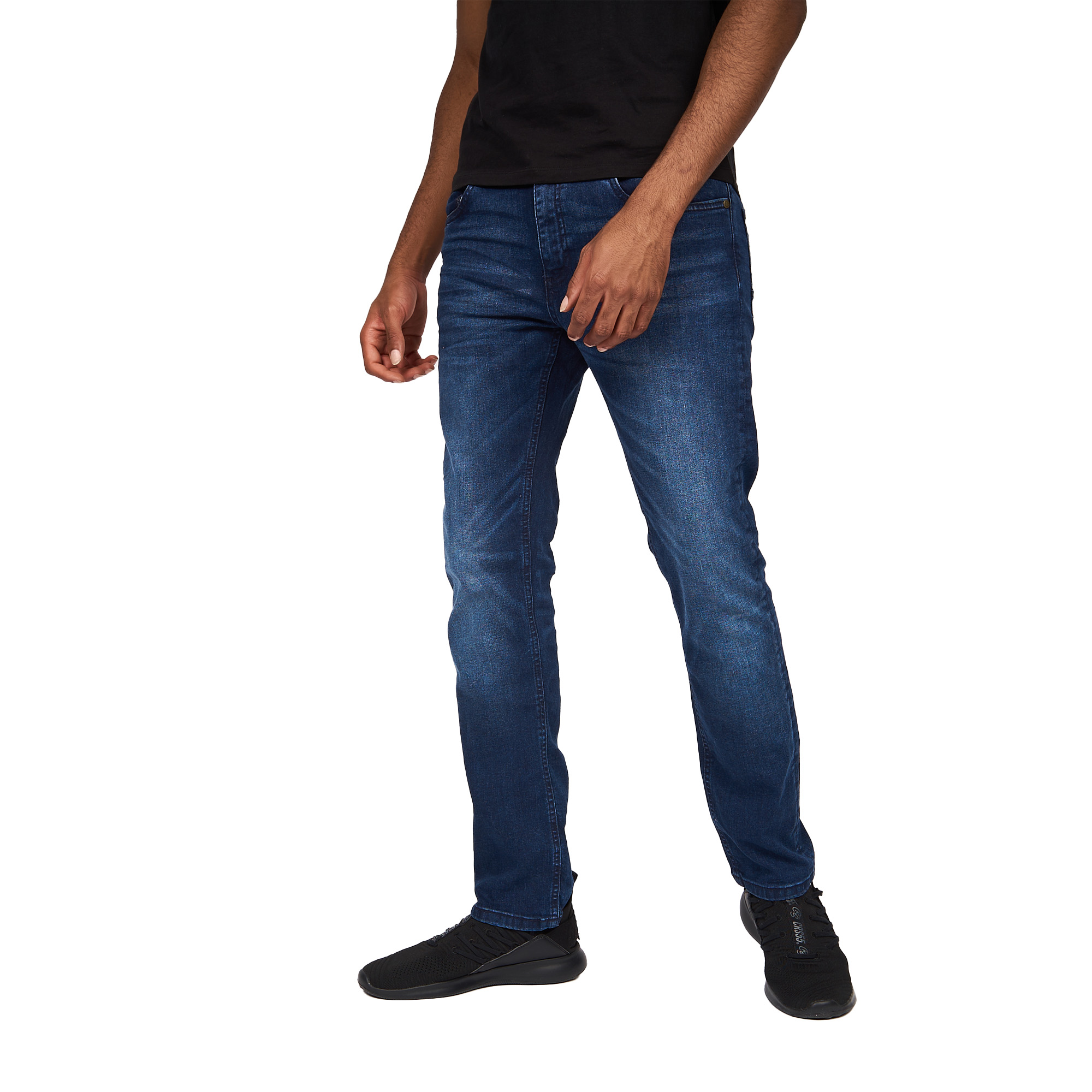 Crosshatch Mens Svelte Stretch Jeans (BG355) - Picture 15 of 33