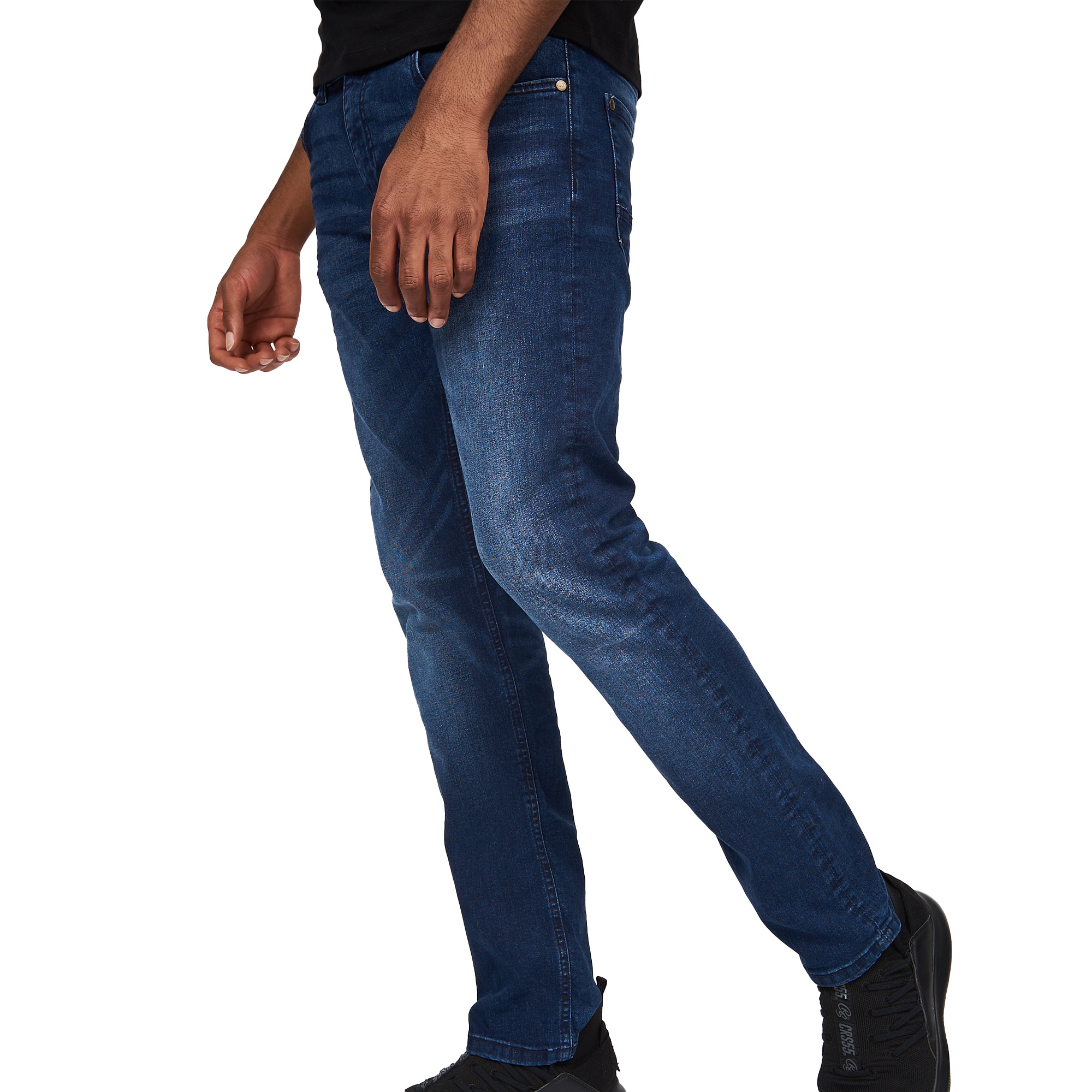 Crosshatch Mens Svelte Stretch Jeans (BG355) - Picture 17 of 33