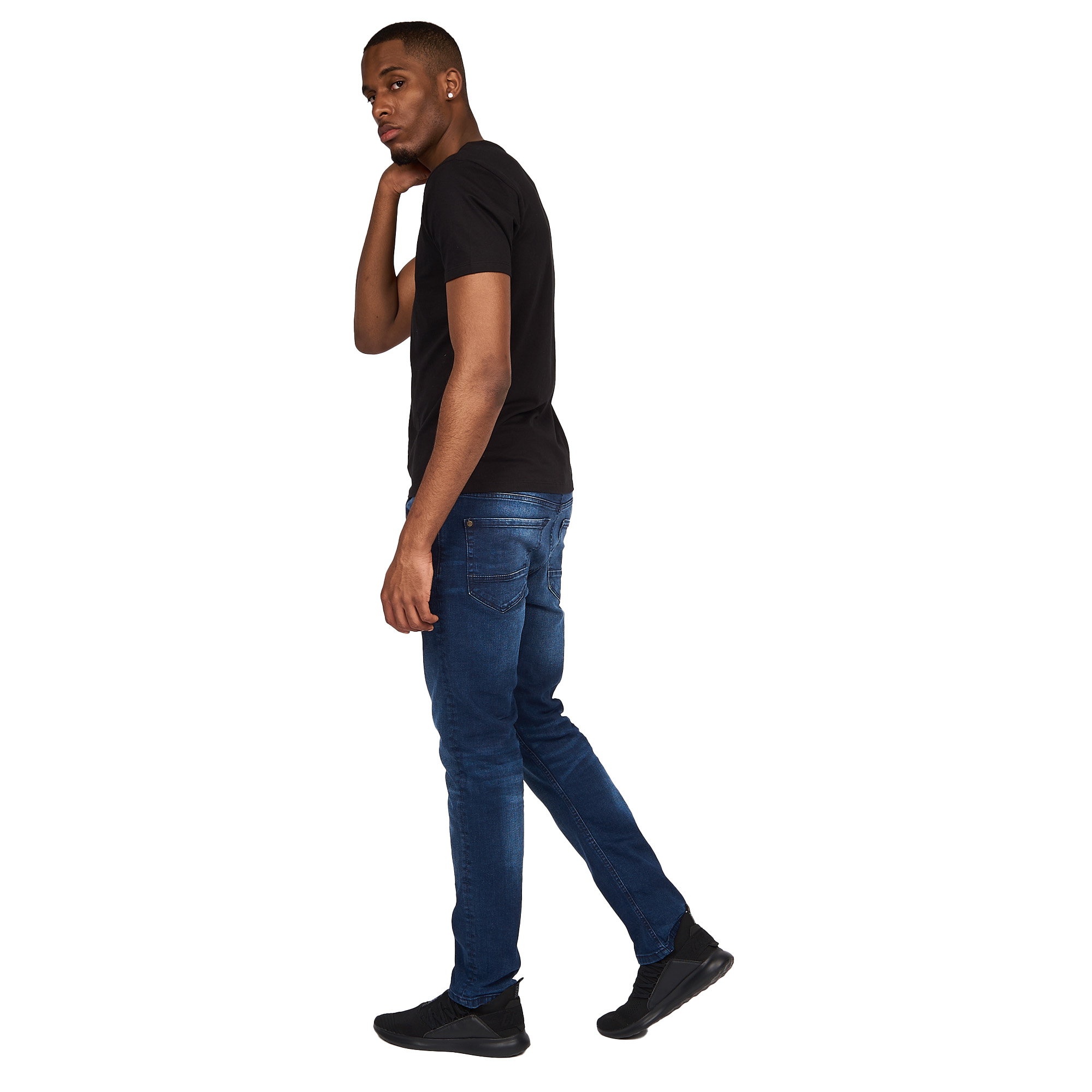 Crosshatch Mens Svelte Stretch Jeans (BG355) - Picture 19 of 33