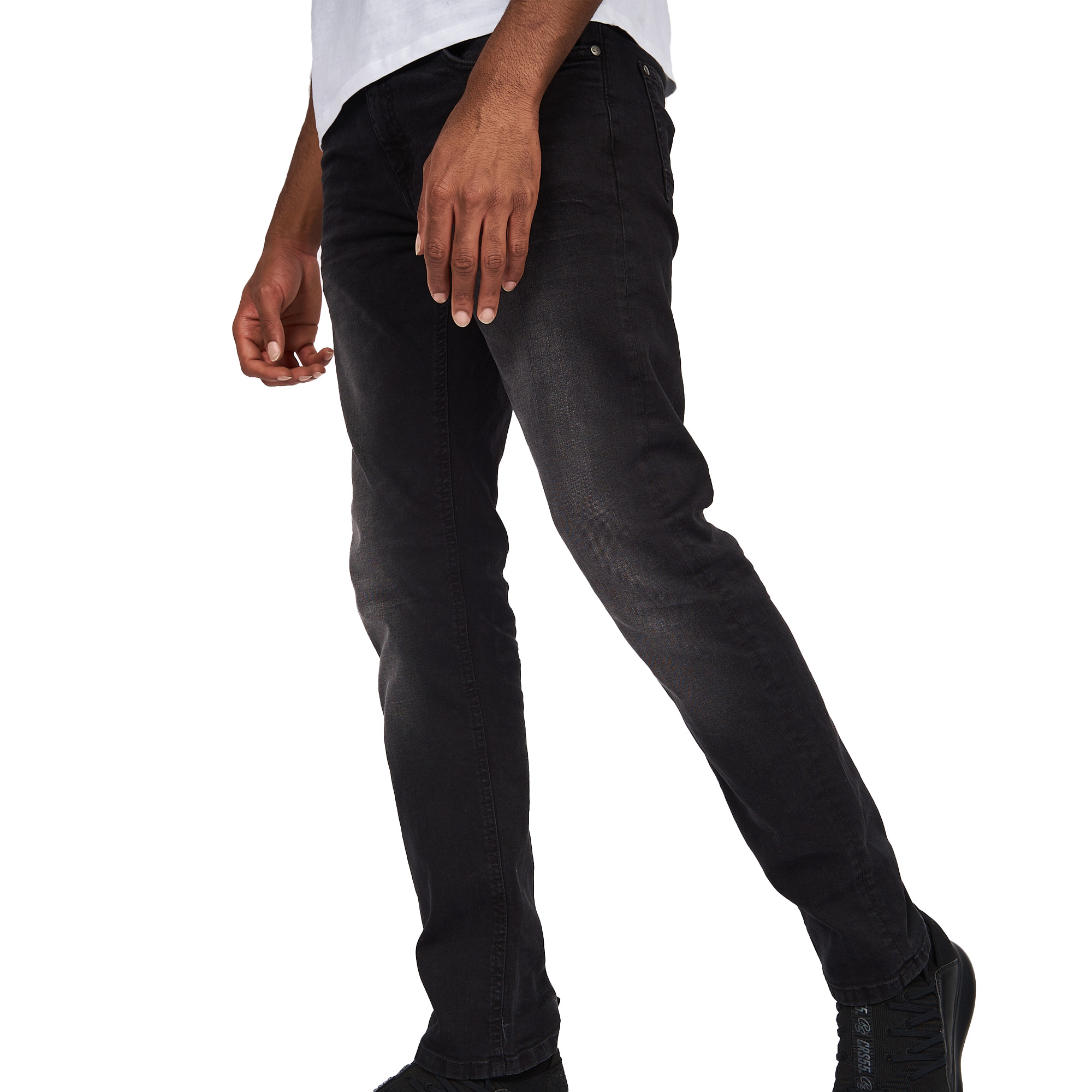Crosshatch Mens Svelte Stretch Jeans (BG355) - Picture 7 of 33