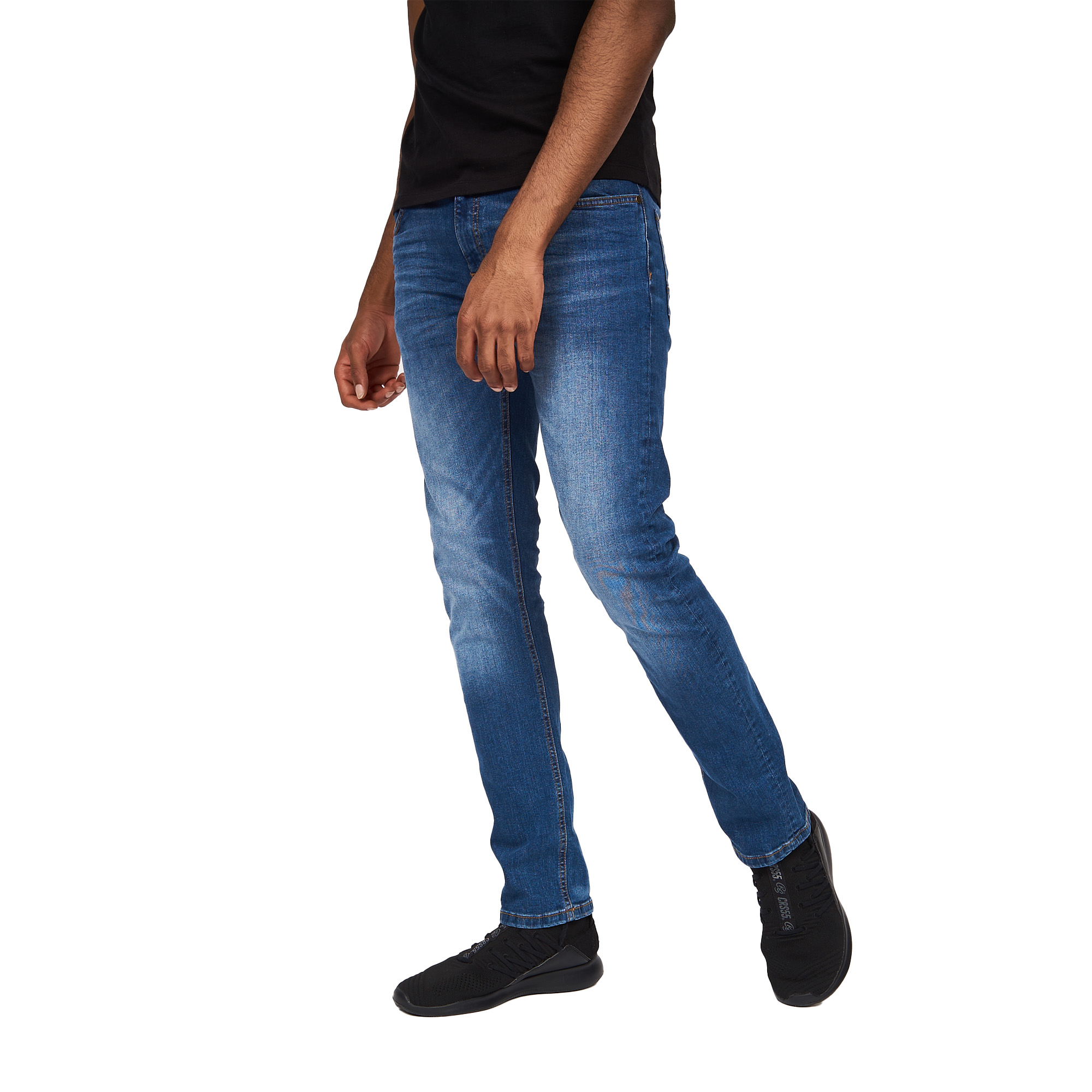 Crosshatch Mens Svelte Stretch Jeans (BG355) - Picture 25 of 33