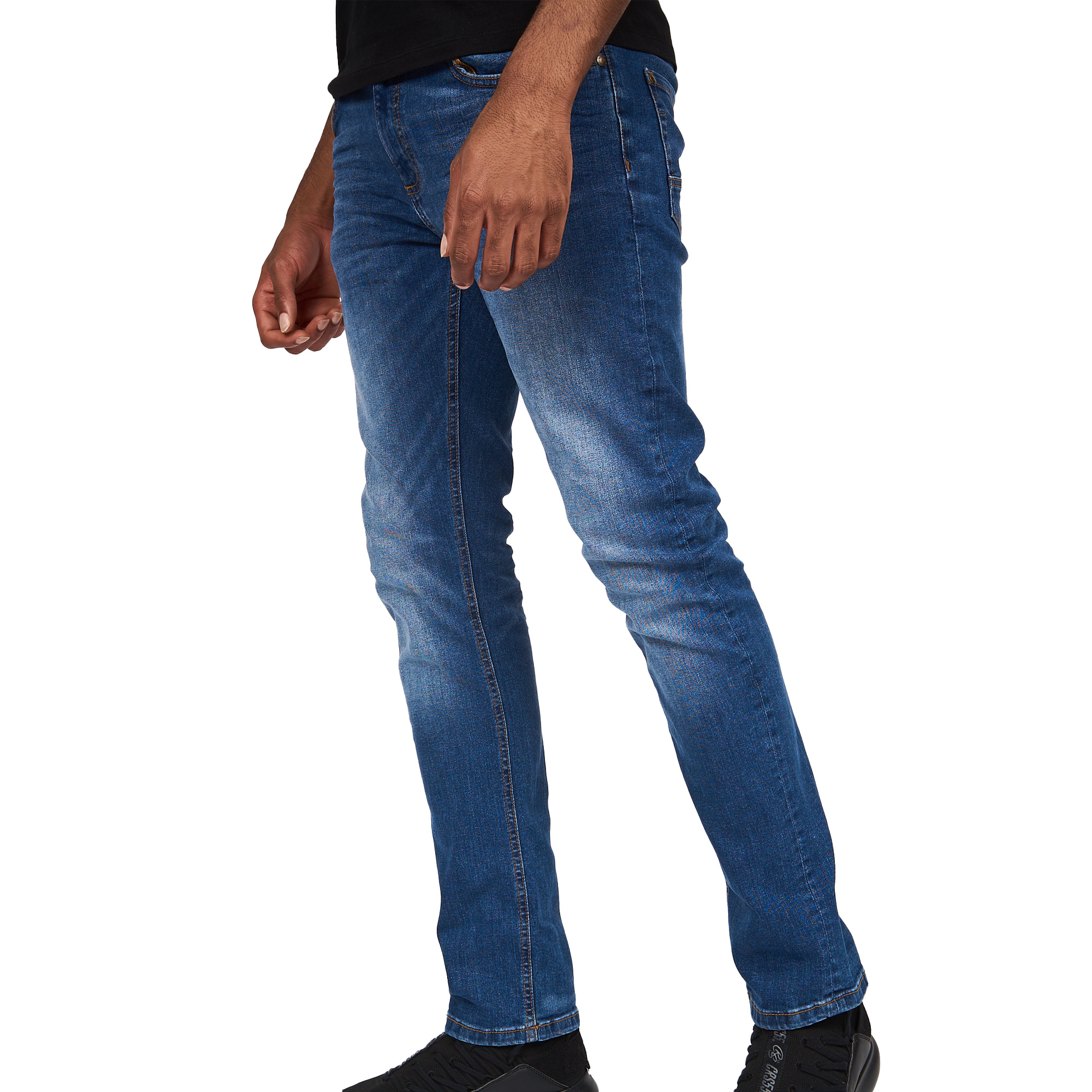 Crosshatch Mens Svelte Stretch Jeans (BG355) - Picture 27 of 33