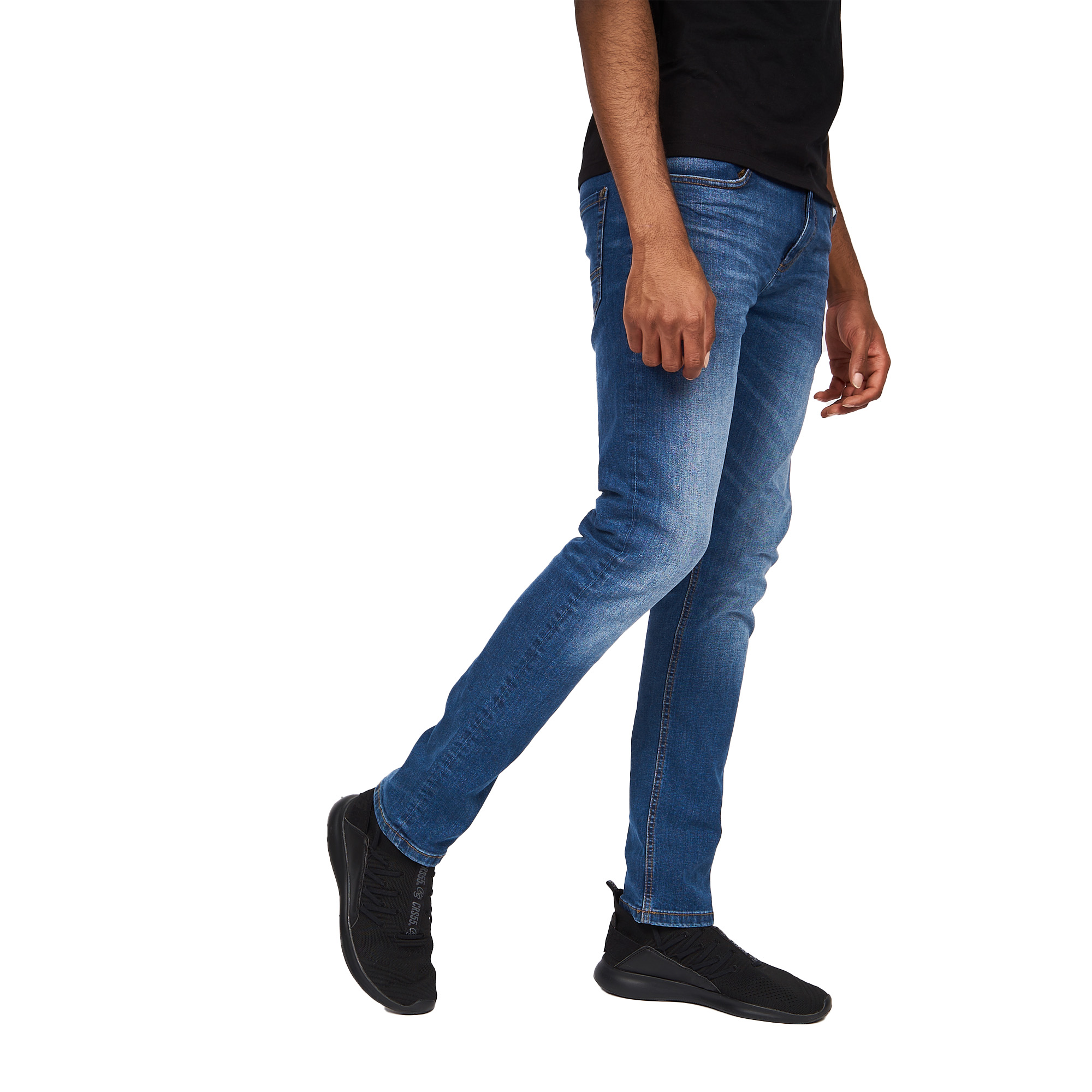 Crosshatch Mens Svelte Stretch Jeans (BG355) - Picture 28 of 33