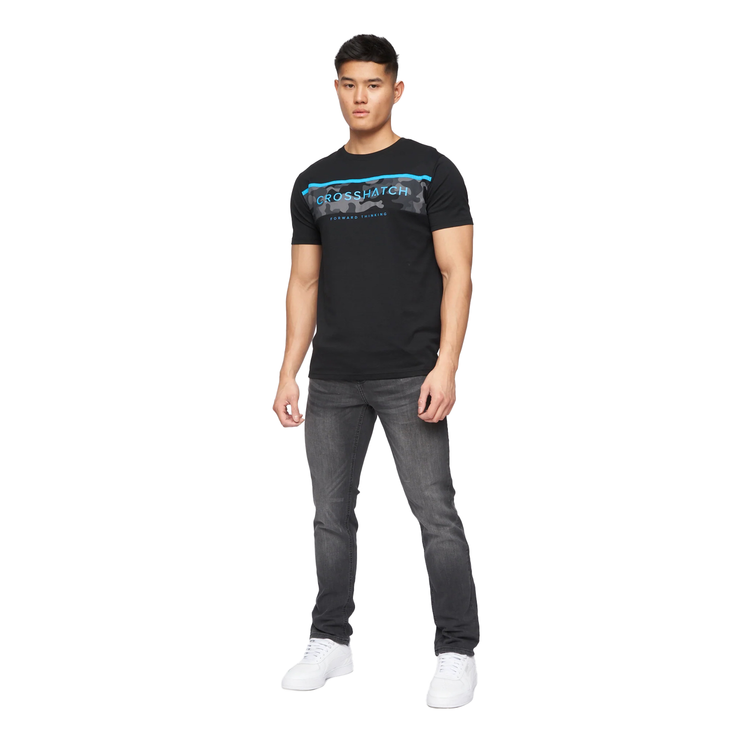 Crosshatch Mens Svelte Stretch Jeans (BG355) - Picture 33 of 33