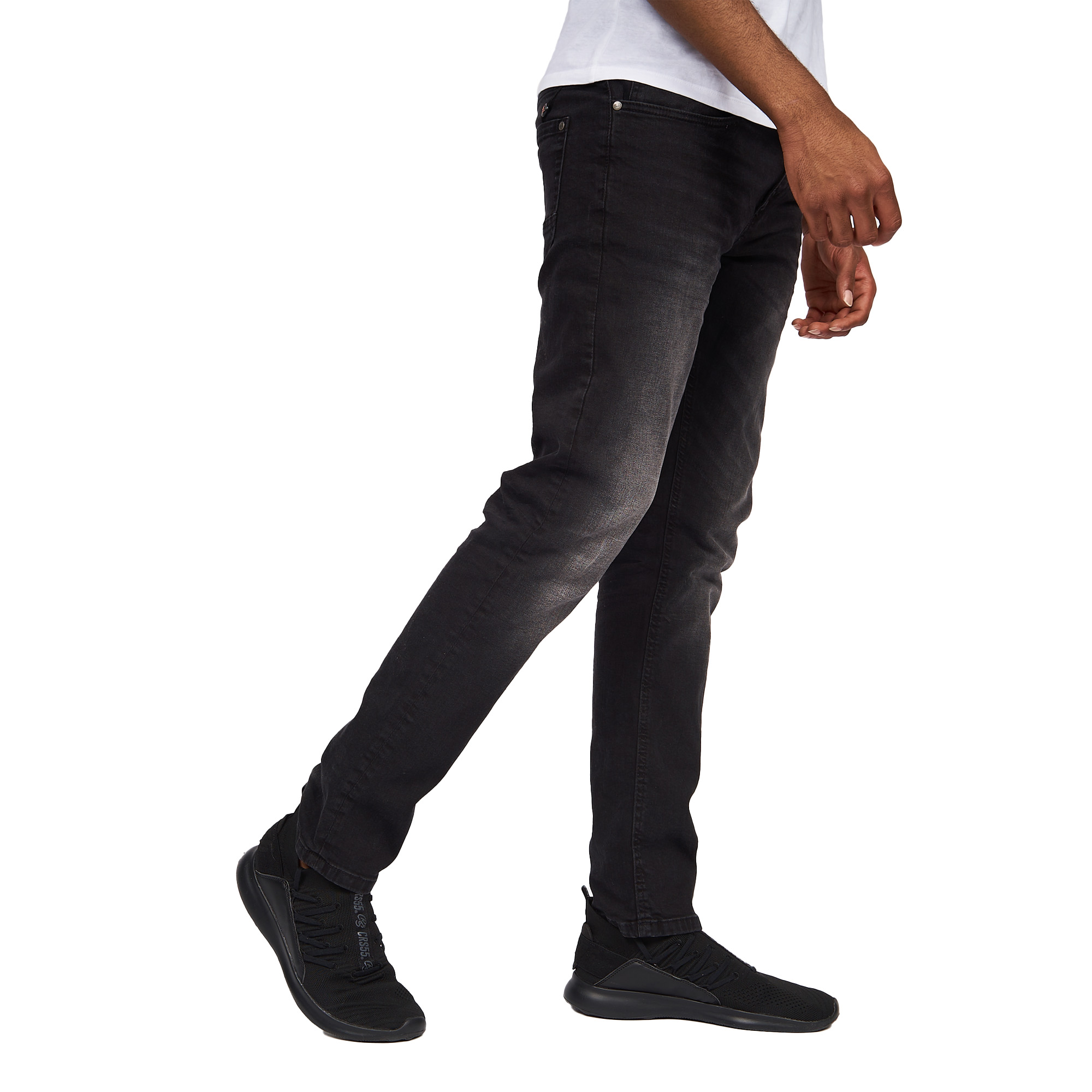 Crosshatch Mens Svelte Stretch Jeans (BG355) - Picture 8 of 33
