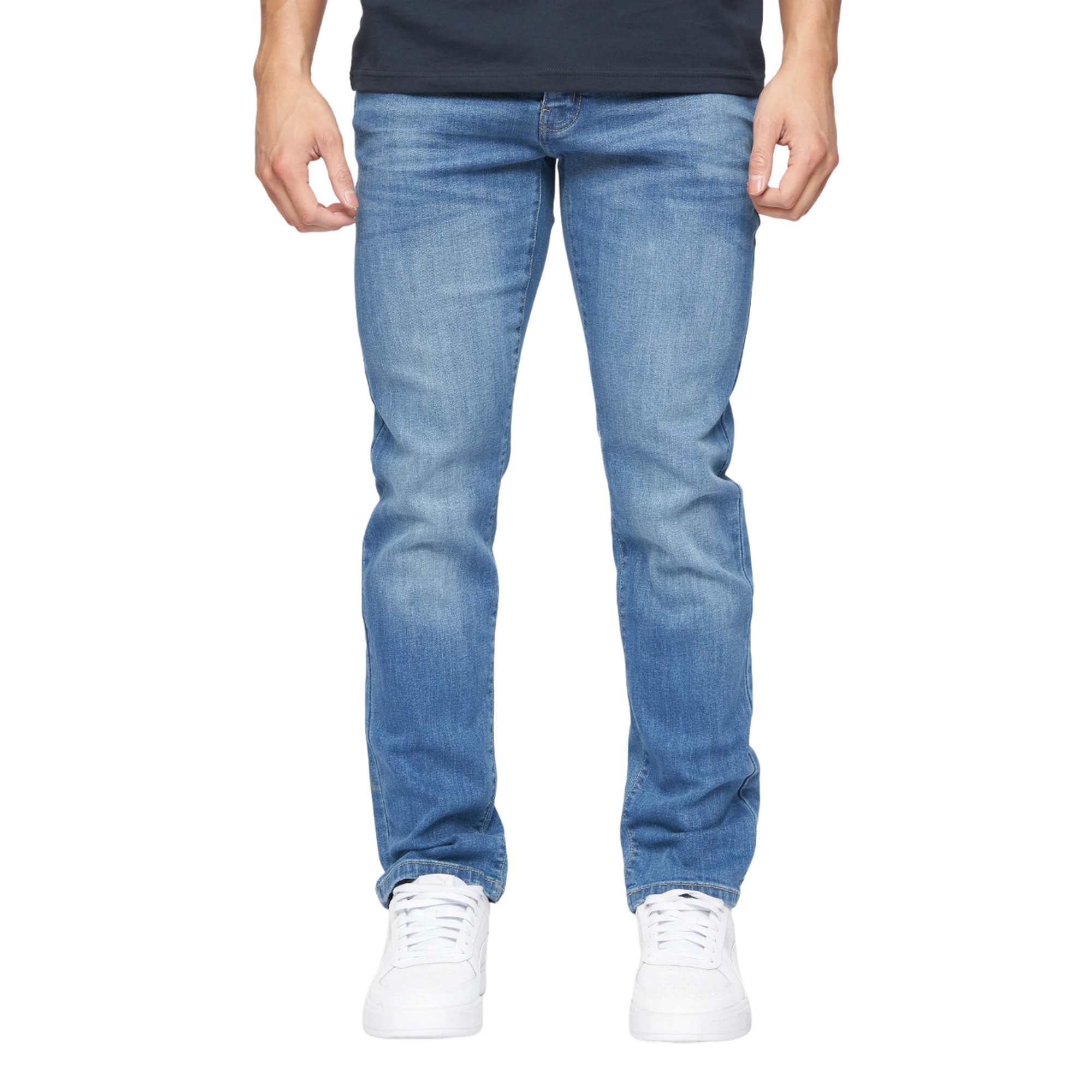 Crosshatch Mens Farrowed Stretch Jeans (BG695) - Picture 7 of 9