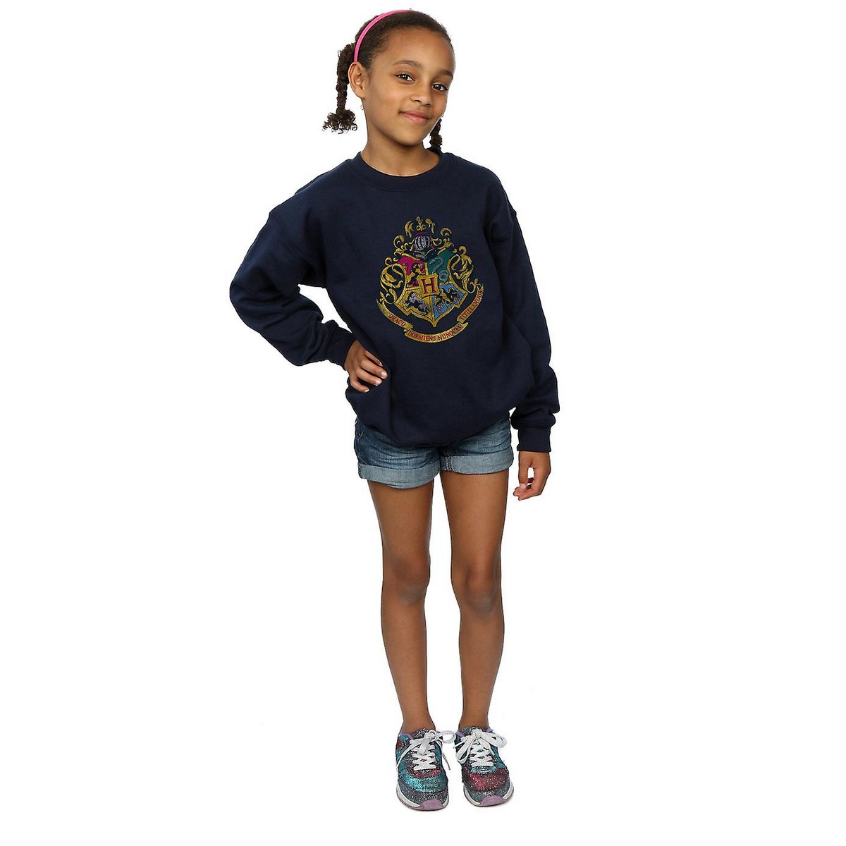Harry Potter Girls Hogwarts Houses Cotton Sweatshirt (BI1056) - Picture 11 of 18