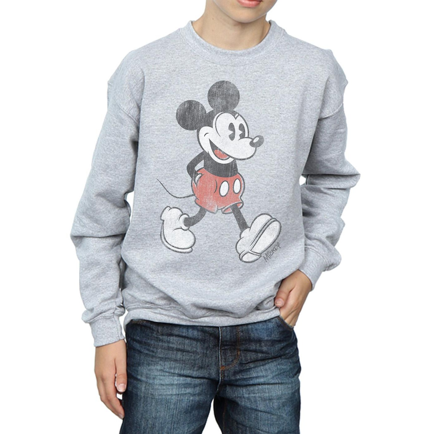 Disney Boys Walking Mickey Mouse Cotton Sweatshirt (BI1190) - Picture 8 of 10