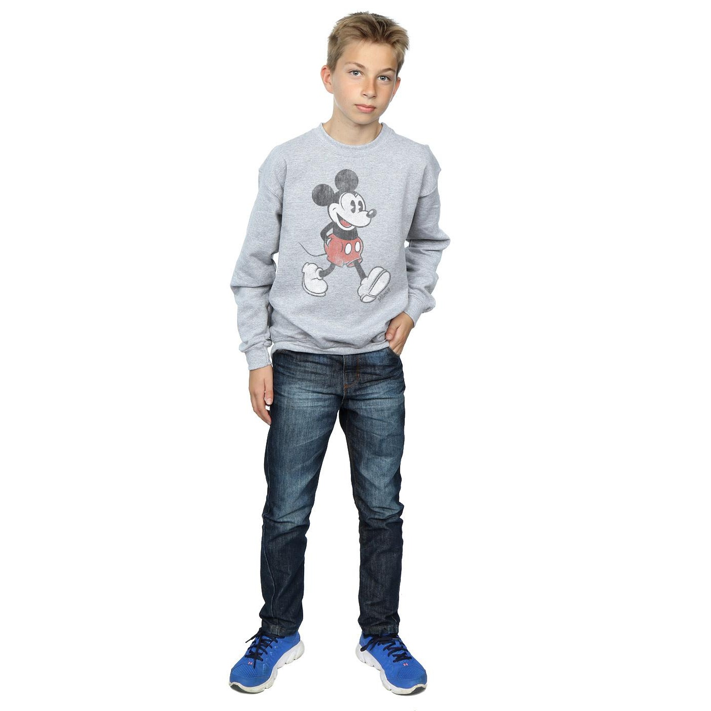 Disney Boys Walking Mickey Mouse Cotton Sweatshirt (BI1190) - Picture 9 of 10