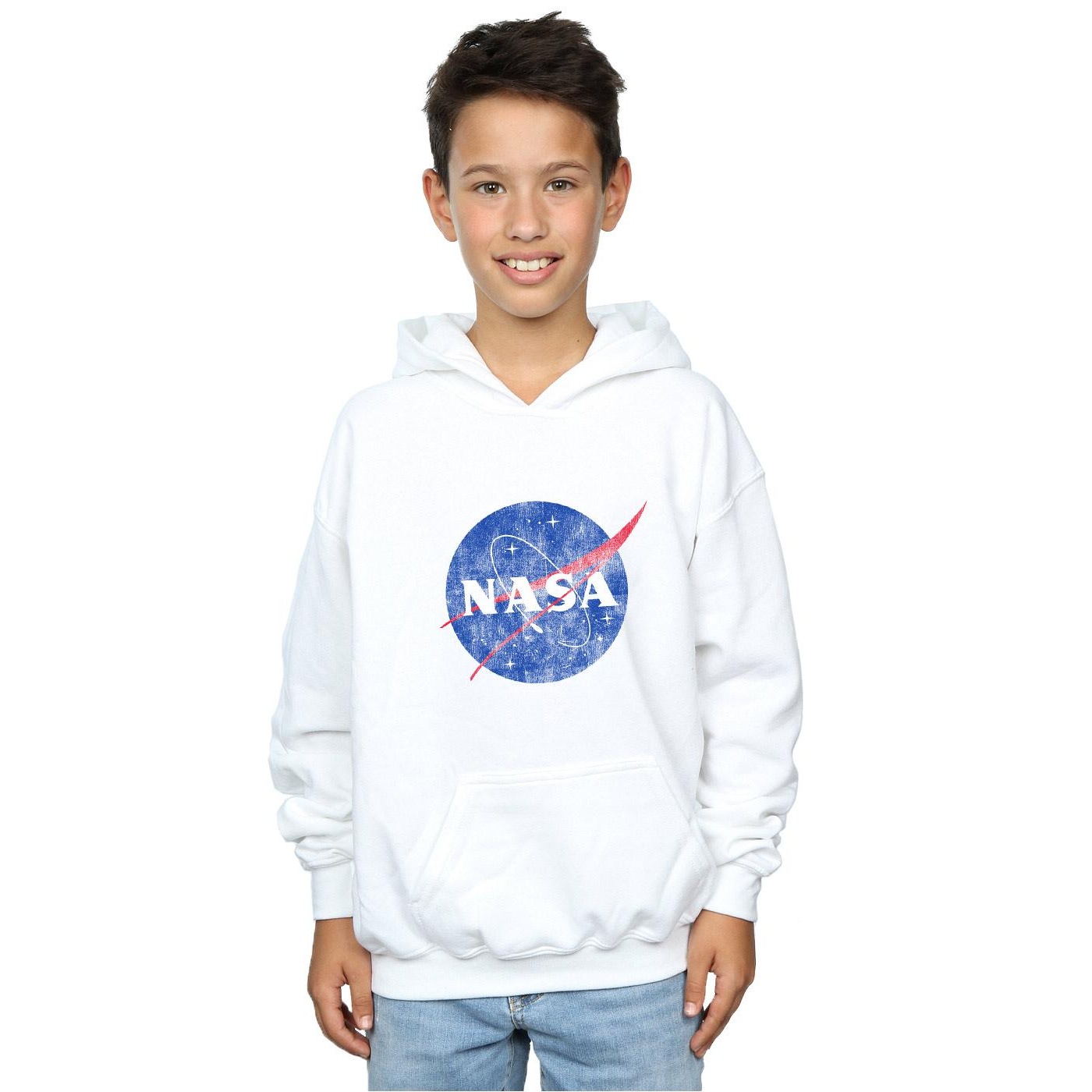 NASA Boys Classic Insignia Logo Distressed Hoodie (BI13505) - Picture 15 of 18