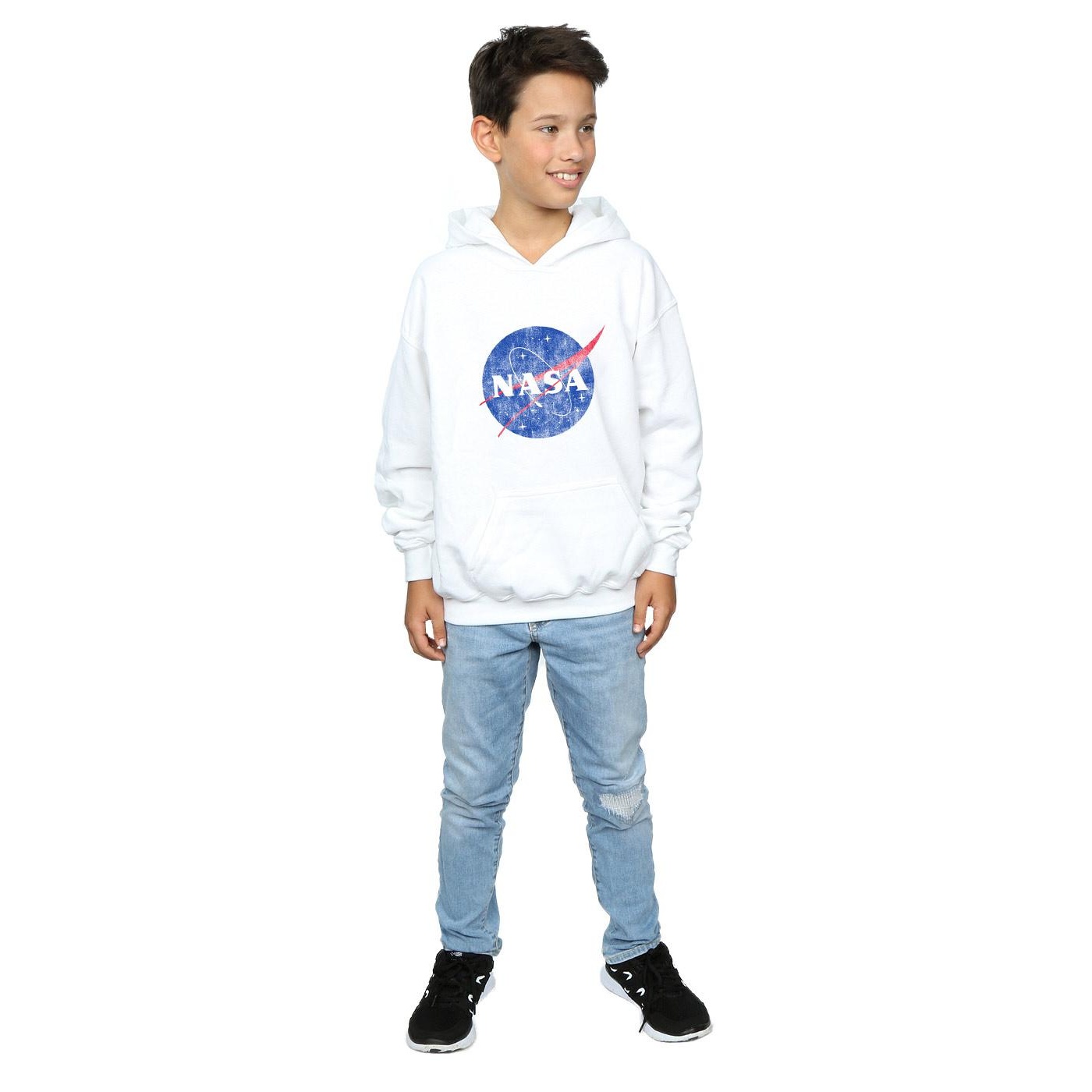 NASA Boys Classic Insignia Logo Distressed Hoodie (BI13505) - Picture 17 of 18