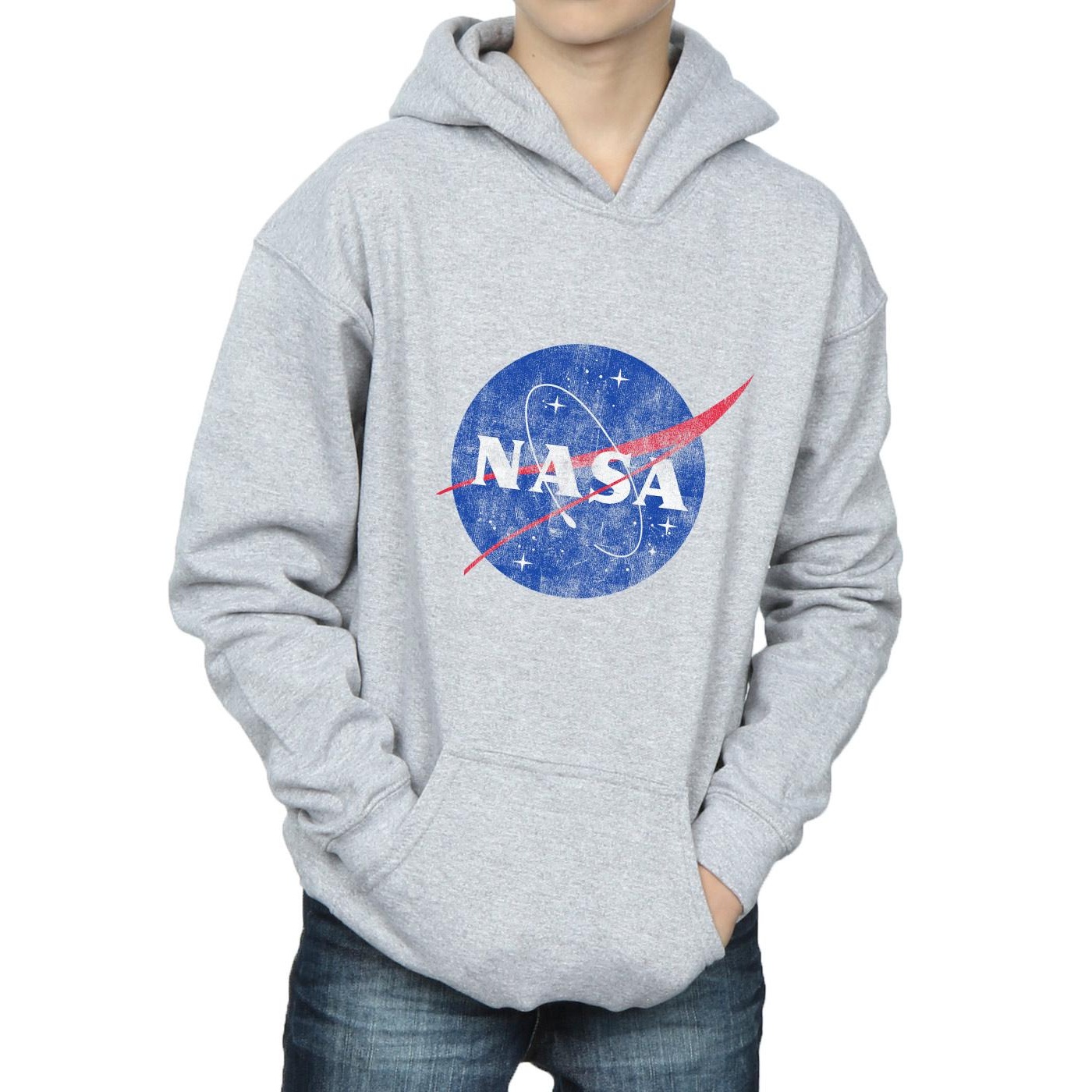 NASA Boys Classic Insignia Logo Distressed Hoodie (BI13505) - Picture 10 of 18