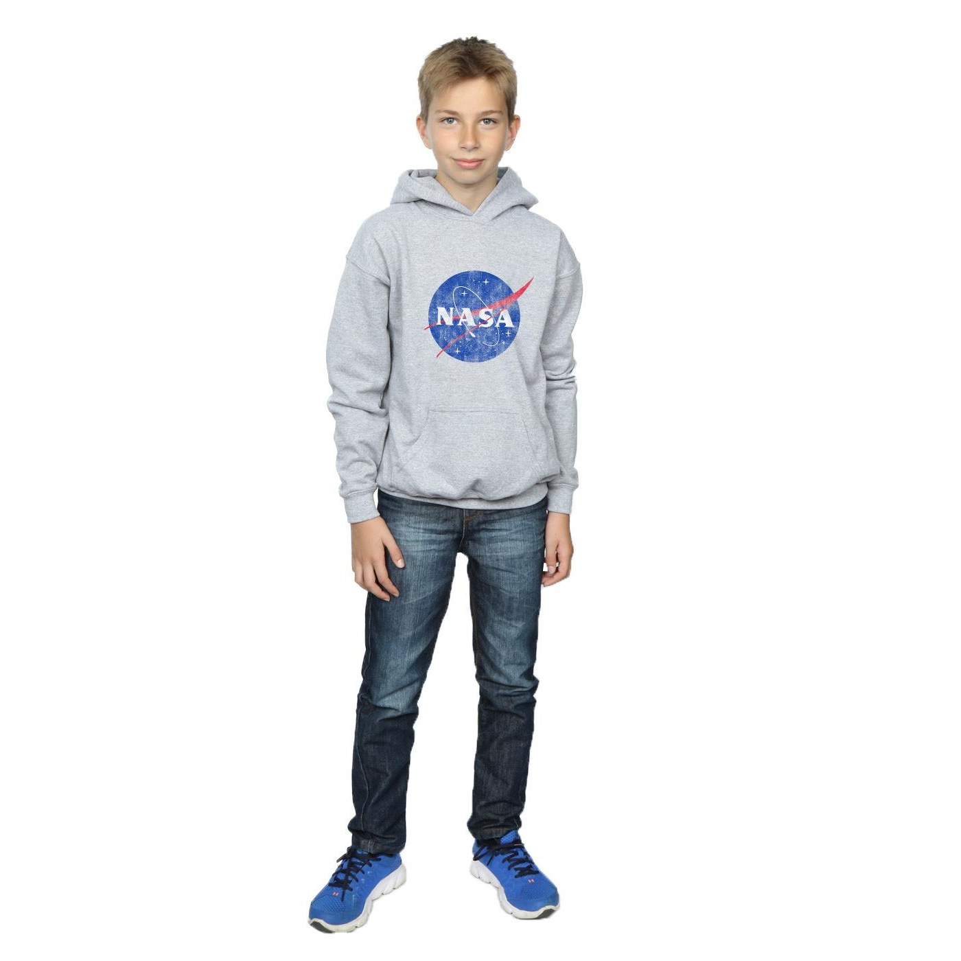 NASA Boys Classic Insignia Logo Distressed Hoodie (BI13505) - Picture 11 of 18