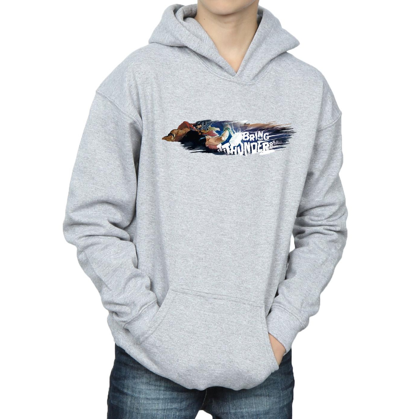 Marvel - Sweat à officiel capuche BRING THE THUNDER - Garçon (BI14029)