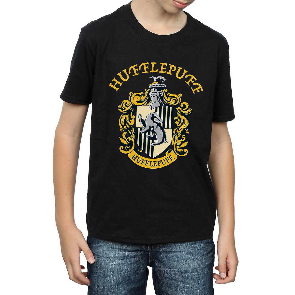 Harry Potter Pojkar Hufflepuff T-shirt i Bomull
