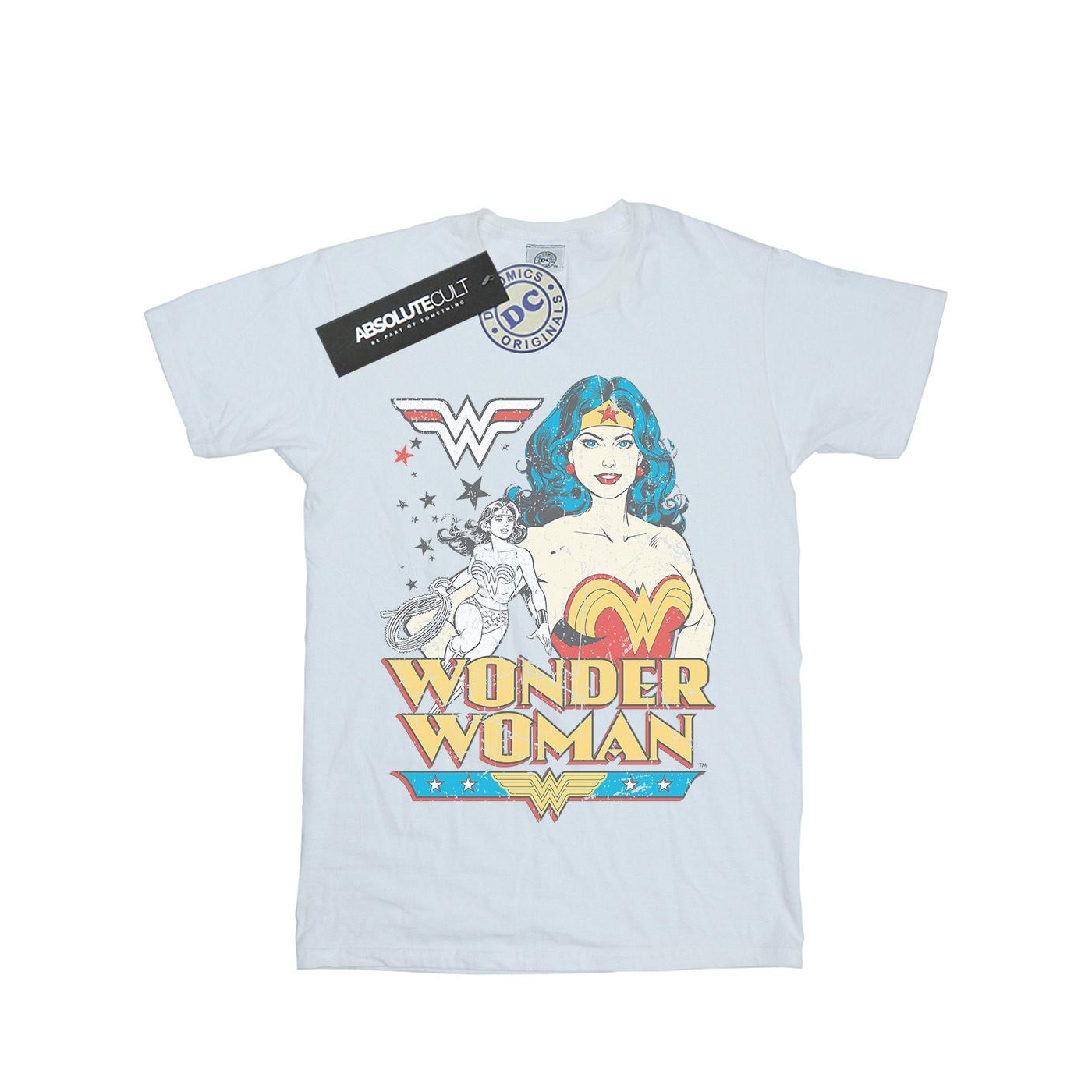 DC Comics Womens/Ladies Wonder Woman Posing Cotton Boyfriend T-Shirt (BI19408) - Picture 6 of 10