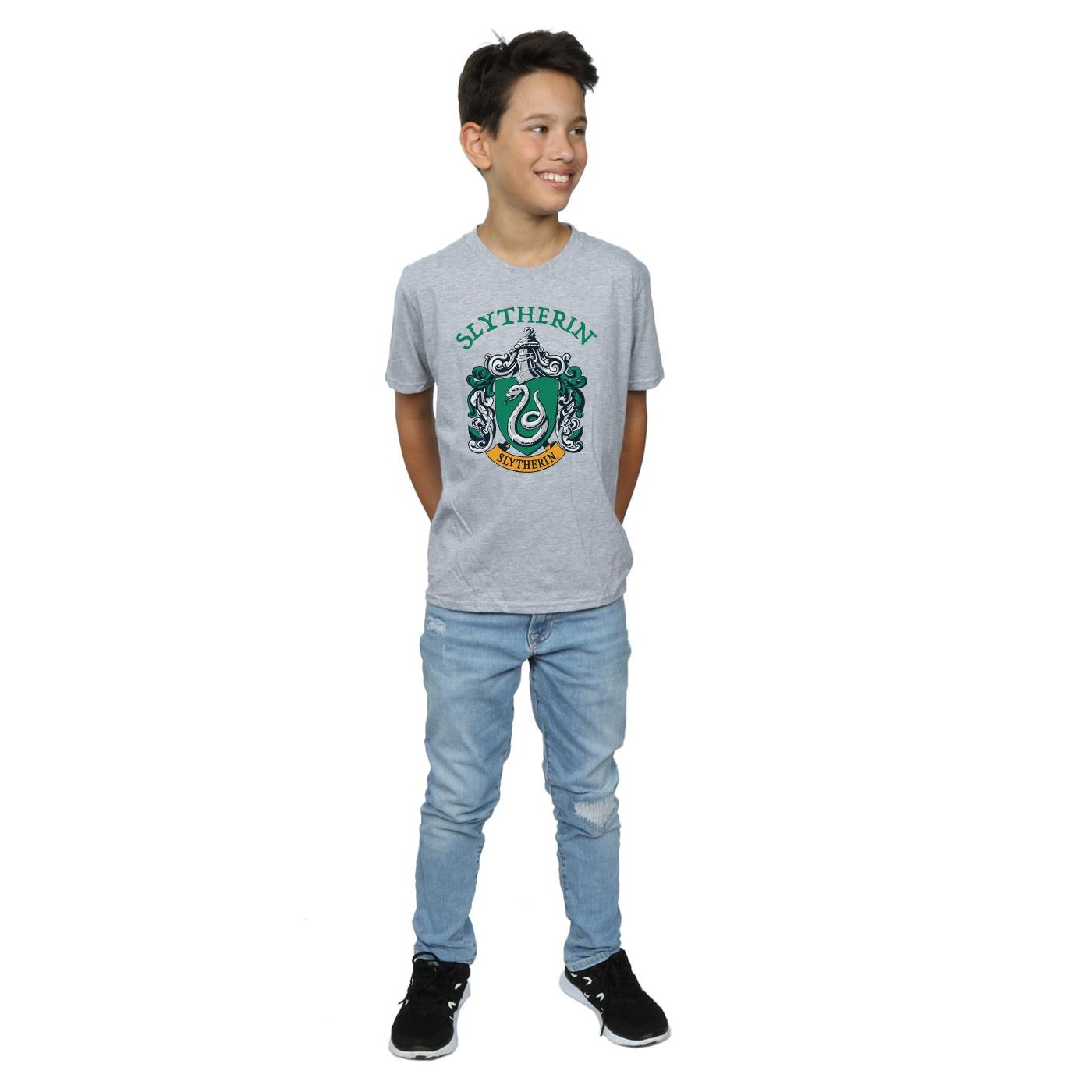 Harry Potter Boys Slytherin Crest T-Shirt (BI20223) - Picture 14 of 20