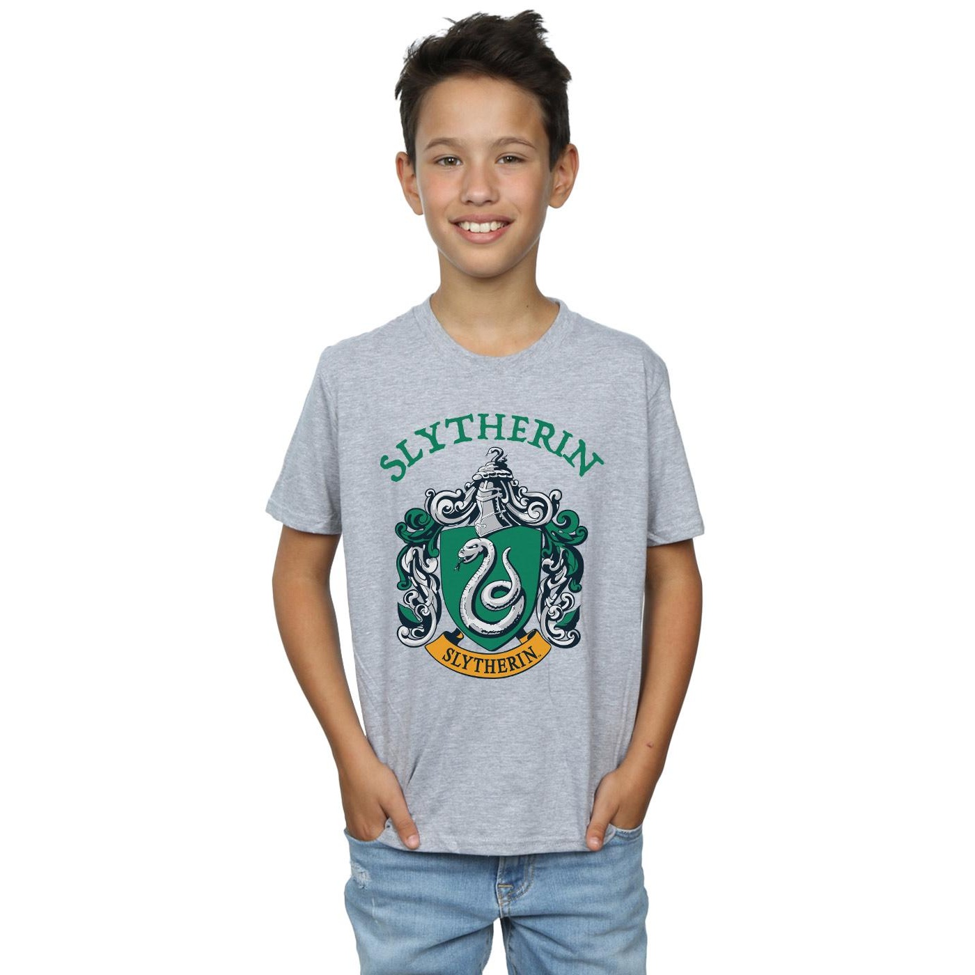 Harry Potter Boys Slytherin Crest T-Shirt (BI20223) - Picture 12 of 20