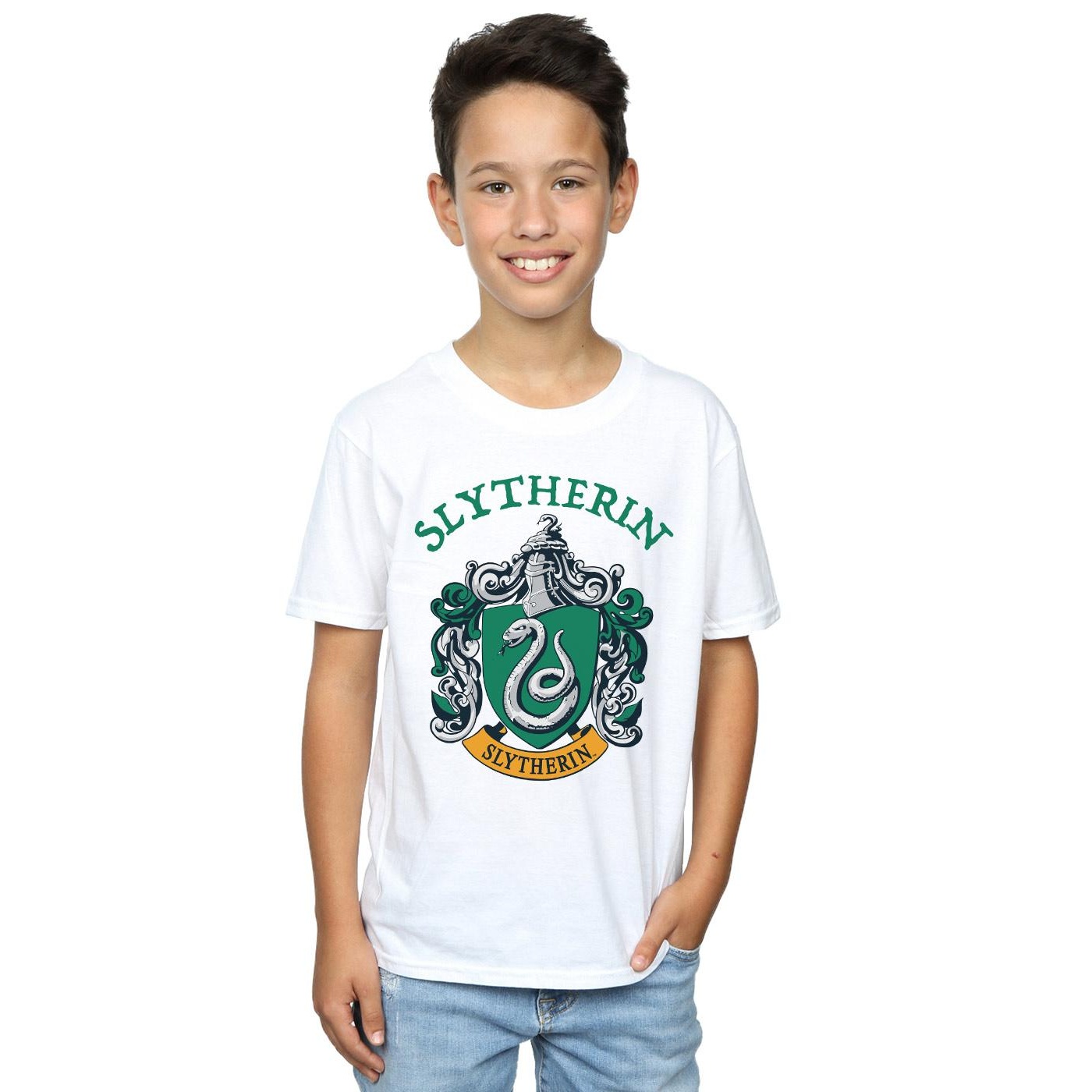 Harry Potter Boys Slytherin Crest T-Shirt (BI20223) - Picture 17 of 20