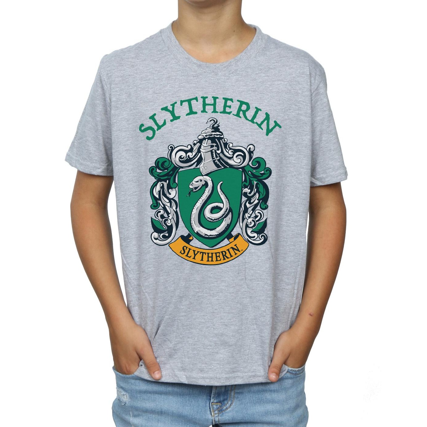 Harry Potter Boys Slytherin Crest T-Shirt (BI20223) - Picture 13 of 20
