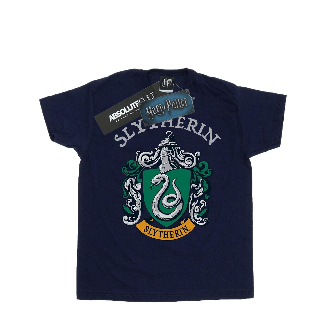 Harry Potter Boys Slytherin Crest T-Shirt (BI20223) - Picture 6 of 20