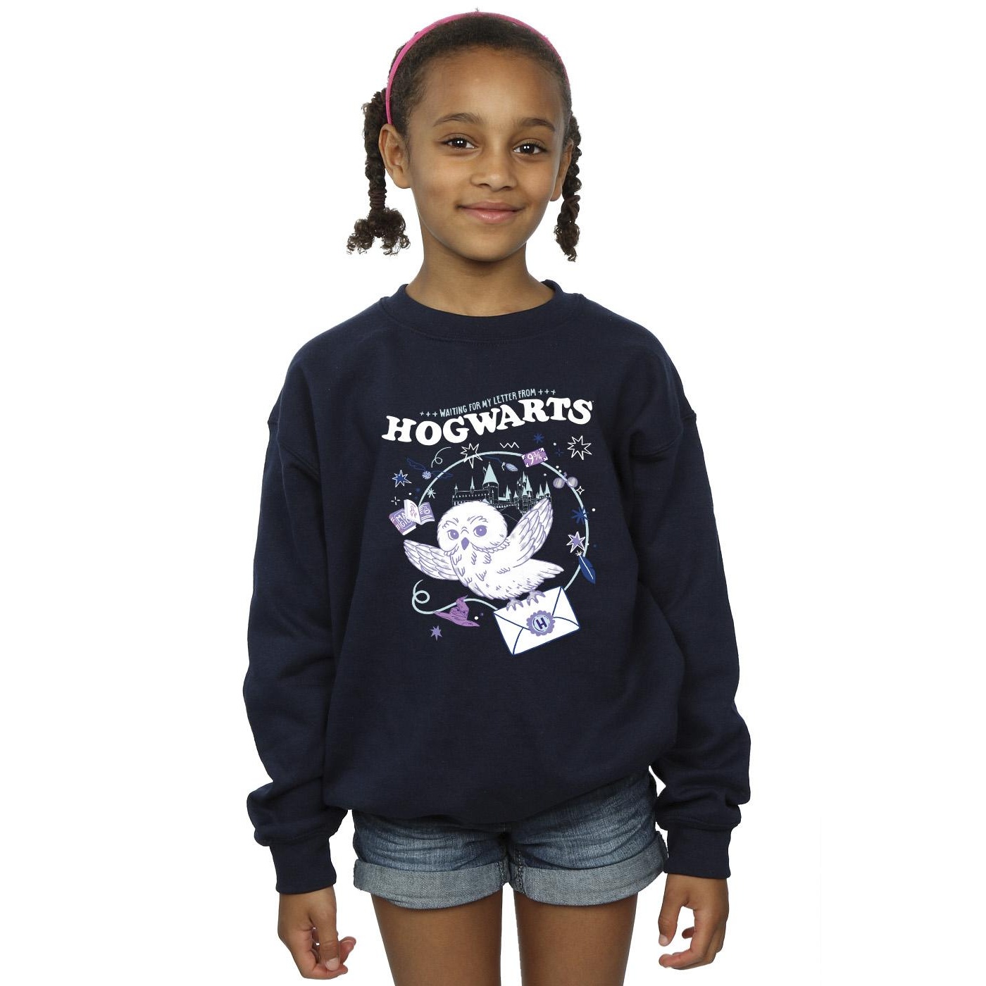 Harry Potter Girls Owl Letter From Hogwarts Sweatshirt (BI20833) - Picture 7 of 12