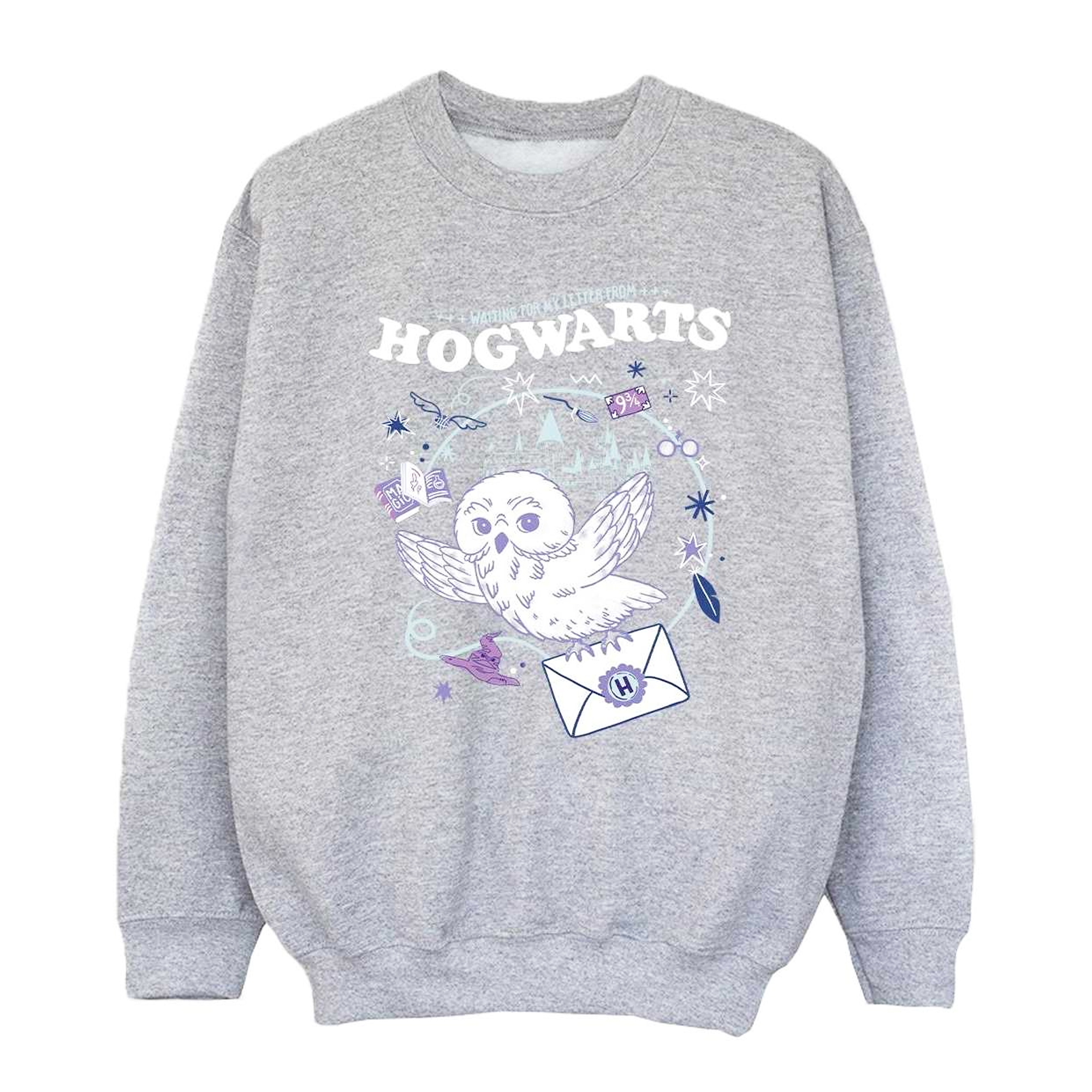 Harry Potter Girls Owl Letter From Hogwarts Sweatshirt (BI20833) - Picture 9 of 12