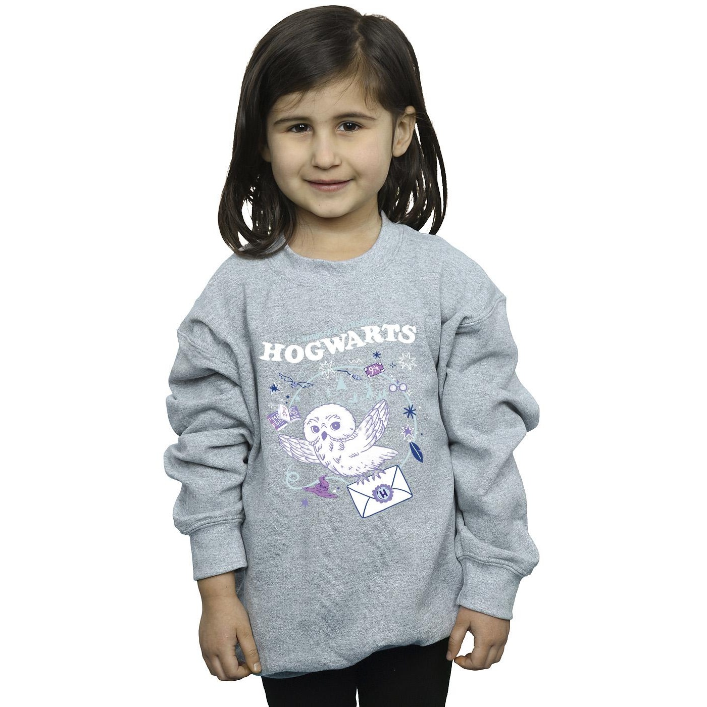 Harry Potter Girls Owl Letter From Hogwarts Sweatshirt (BI20833) - Picture 11 of 12