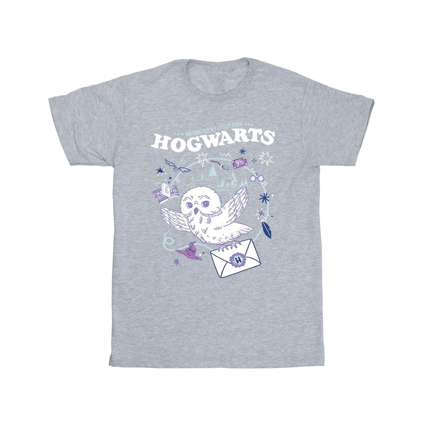 Harry Potter Girls Owl Letter From Hogwarts Cotton T-Shirt (BI21843) - Picture 9 of 11