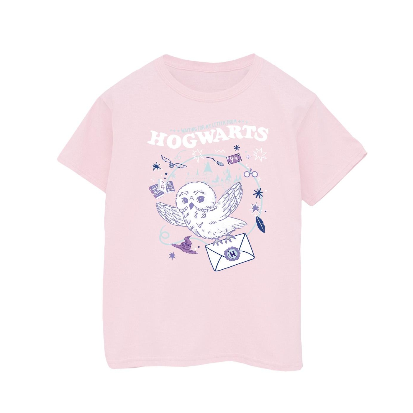 Harry Potter Girls Owl Letter From Hogwarts Cotton T-Shirt (BI21843) - Picture 4 of 11